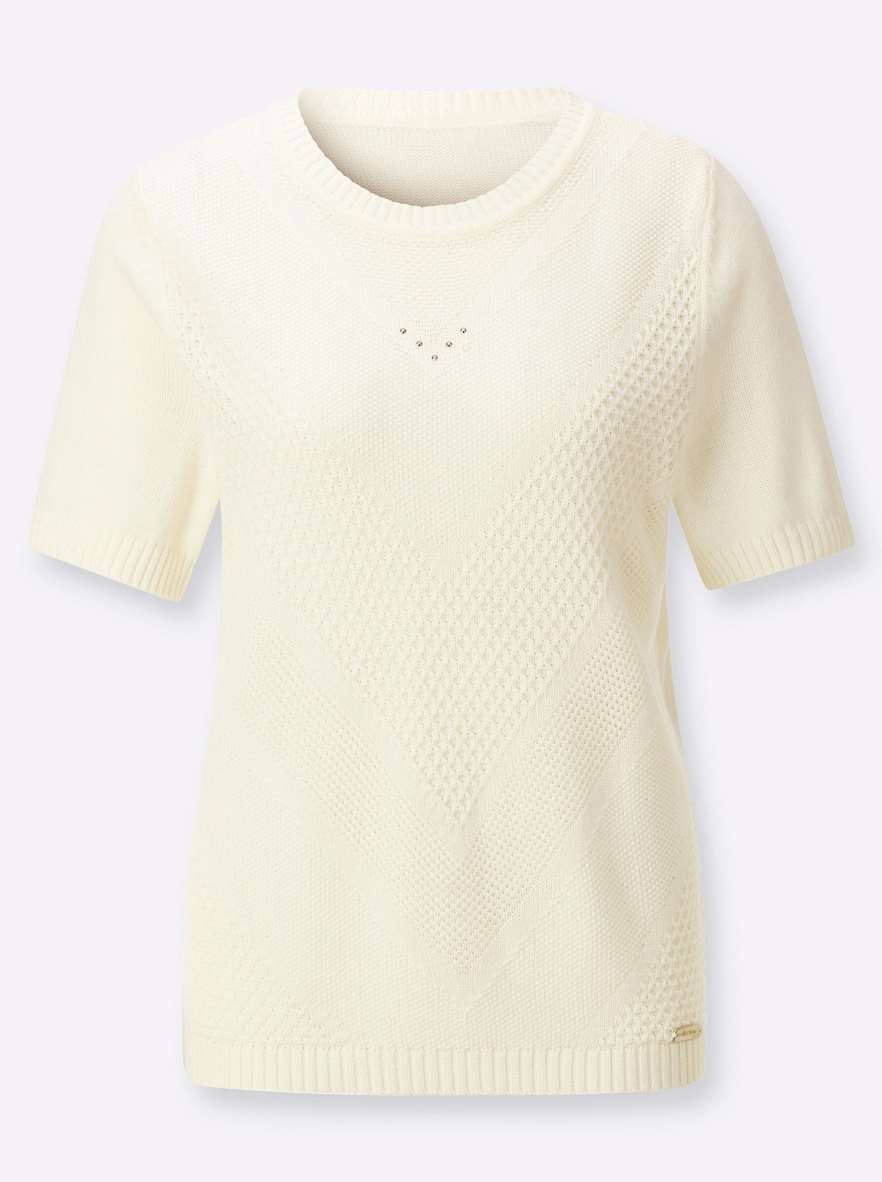 Witt Strickpullover Kurzarm-Pullover Kurzarm