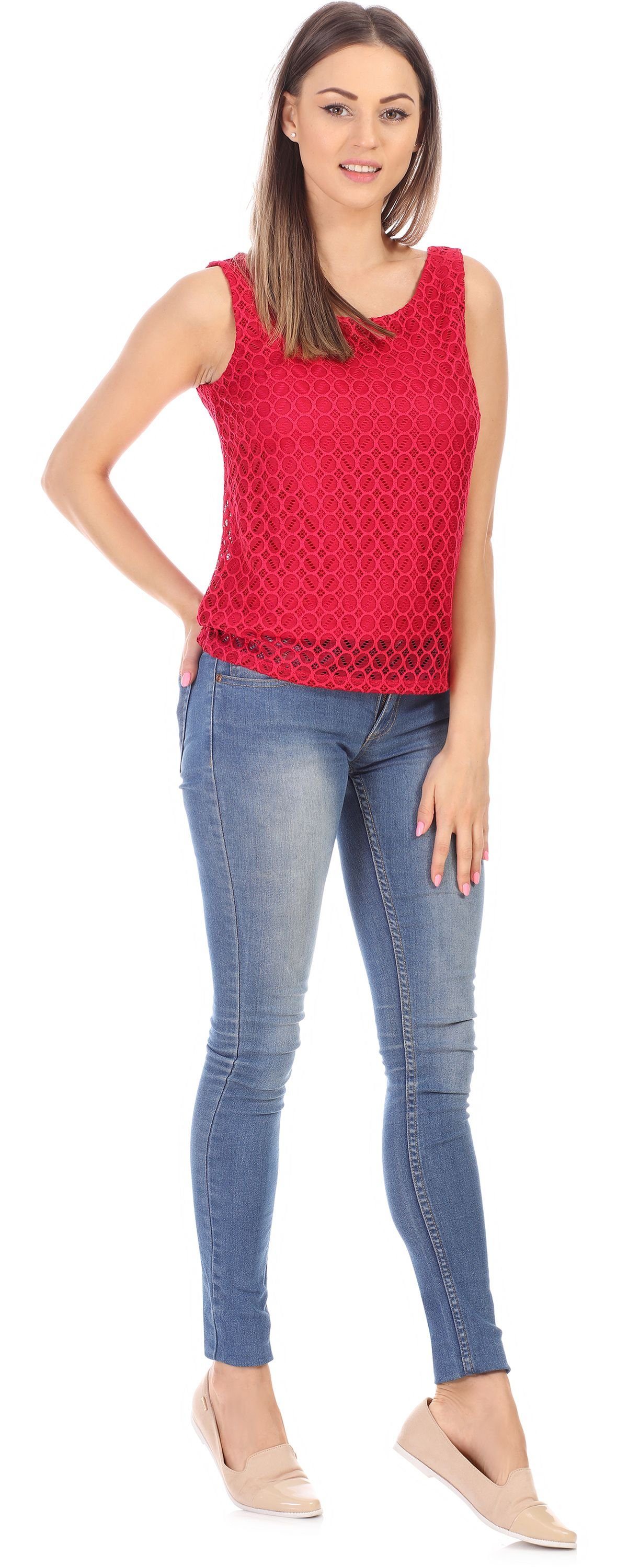 Bellivalini T-Shirt Damen Shirt Ärmellos elegant günstig online kaufen