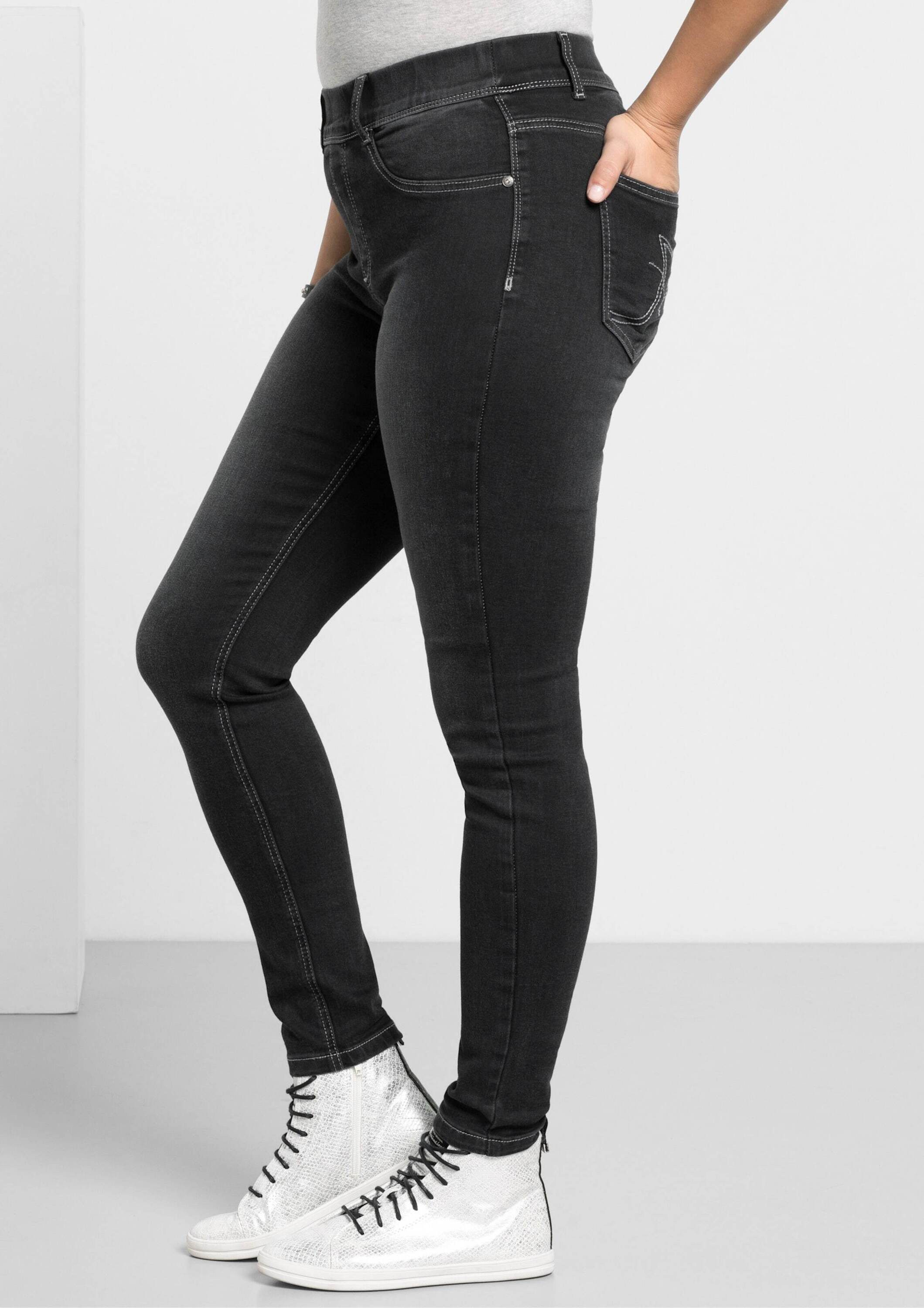 Sheego Bequeme Jeans Jeans-Leggings Power-Stretch-Qualität – Bild 3 von 5