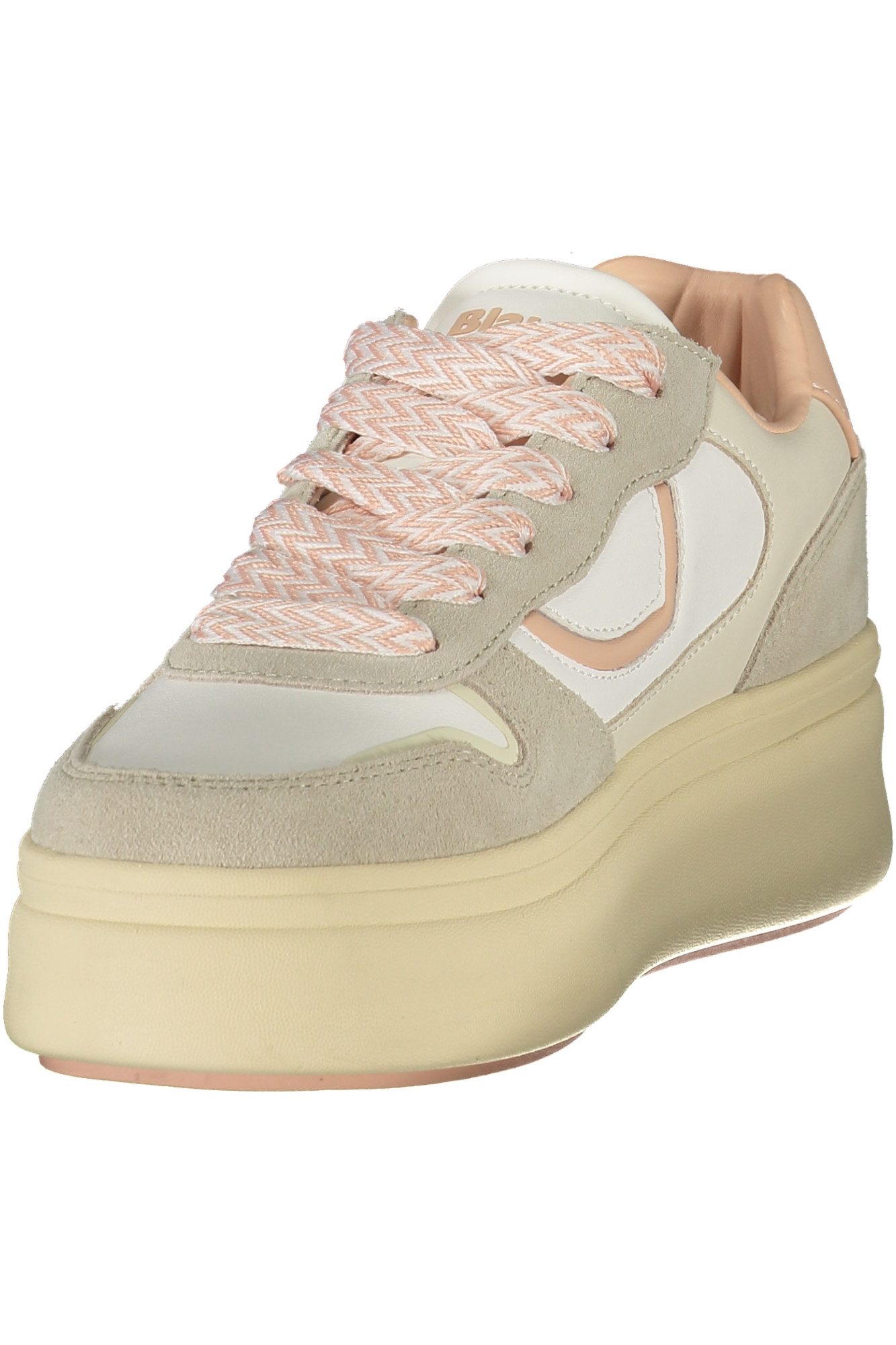 Blauer Sneaker Damen-Sportschuh in Weiß mit Kontrastdetails und