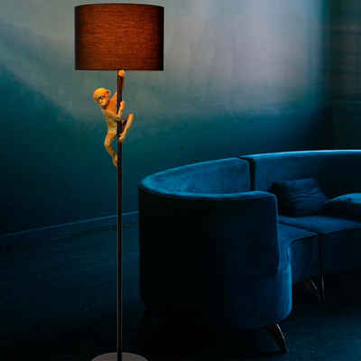 click-licht Stehlampe »Affenstehlampe Chimp in Gold und Schwarz E27«, :, Leuchtmittel enthalten: Nein, warmweiss, Stehlampe, Standlampe
