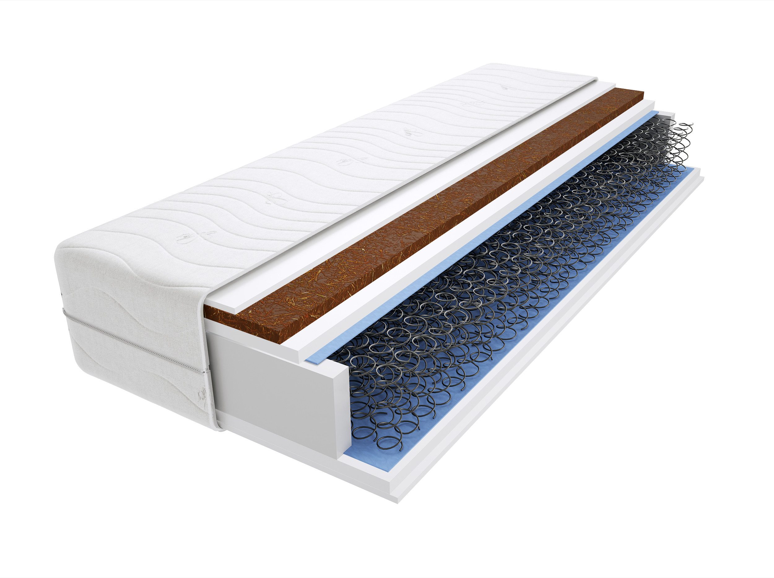 Bonnellfederkernmatratze Matratzen, Bonellfederkernmatratzen Gina 65x180 cm - viele Größen, Godre, 16 cm hoch