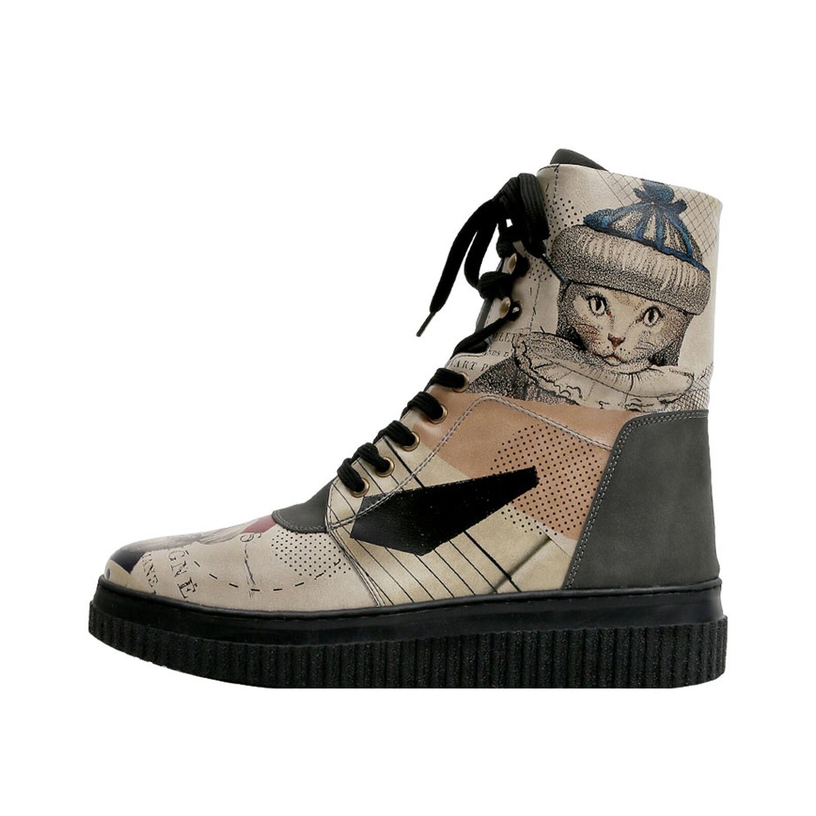 DOGO Future High Top Boots Mon Cher Damen Stiefeletten Schnürboots Handgefertigt