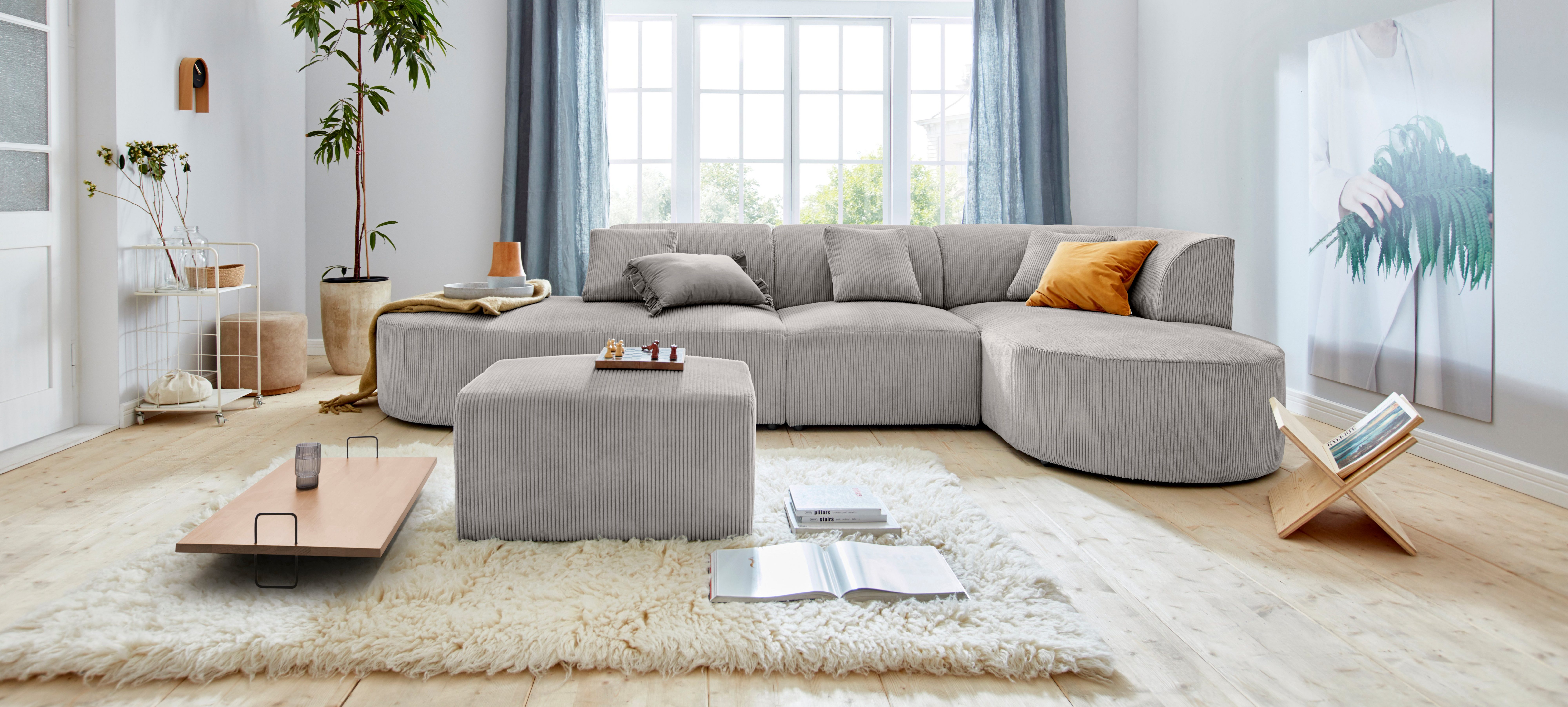 OTTO home Ecksofa Alesund L-Form, bestehend aus Modulen, auch einzeln erhältllich, miteinander verbunden