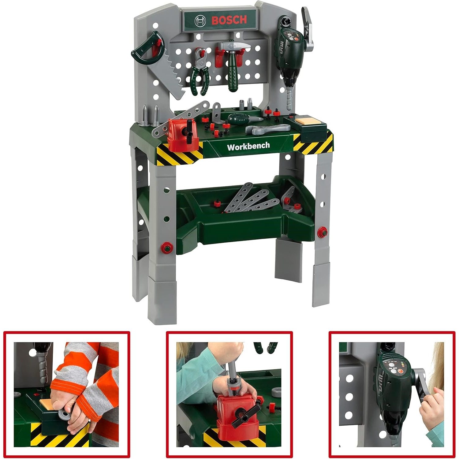 Theo Klein Spiel-Werkzeugstation 8637 Bosch - Werkbank mit Sound, höhenvers günstig online kaufen