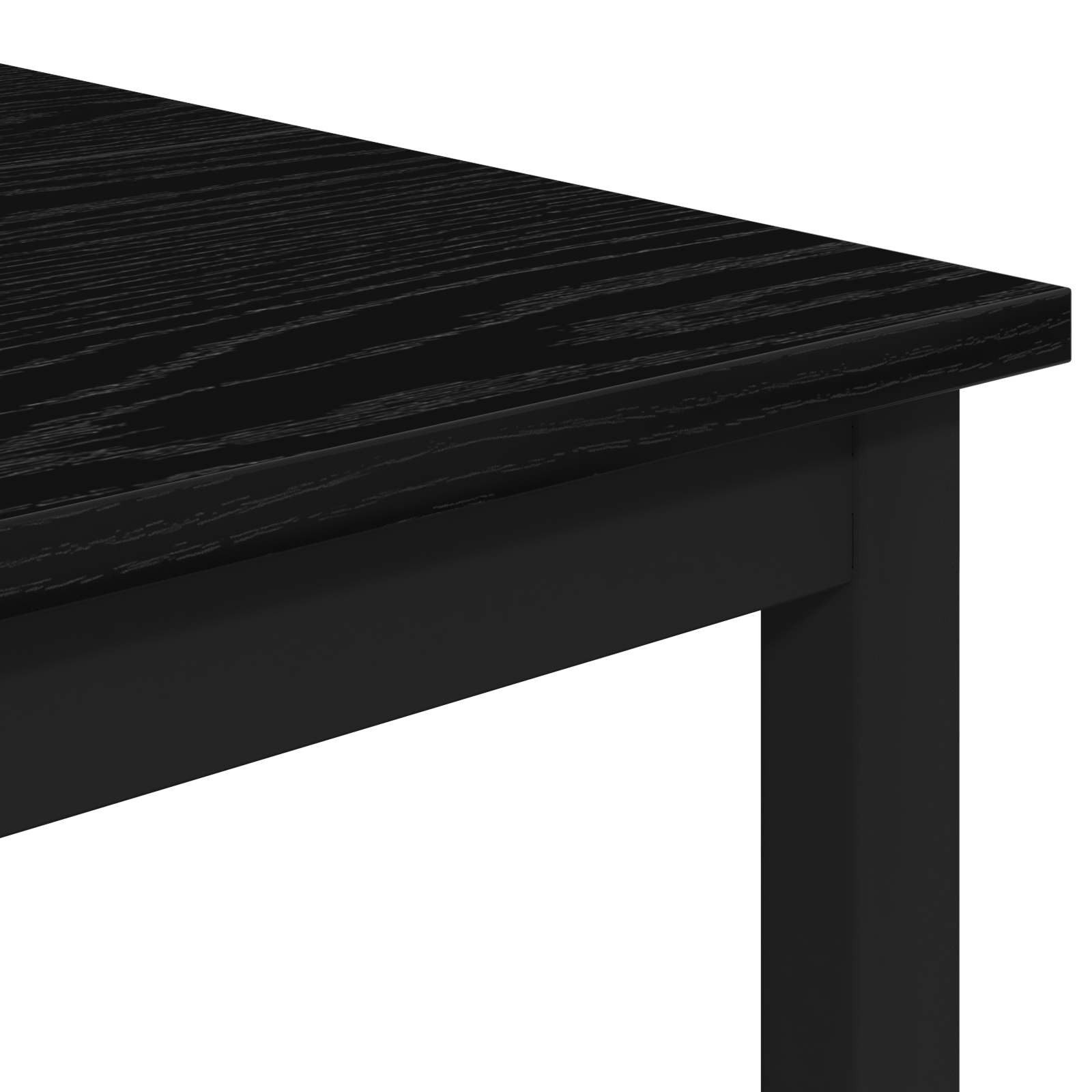 vidaXL Esstisch Bartisch 52 x 52 x 90 cm Holzwerkstoff Schwarz Eichen-Optik (1-St) – Bild 4 von 5