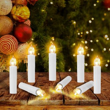 Gotoll LED-Christbaumkerzen 30er, 30 flammig kabellos Weihnachtskerzen Weinachtsbaumkerzen Beleuchtung