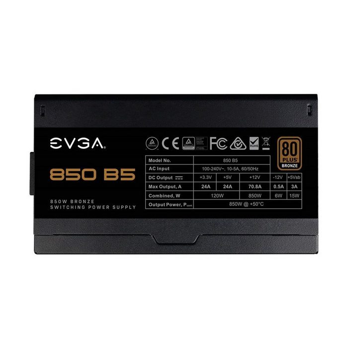 EVGA PC-Gehäuse 850W 850 B5 Fully Modular (80+ BRONZE)