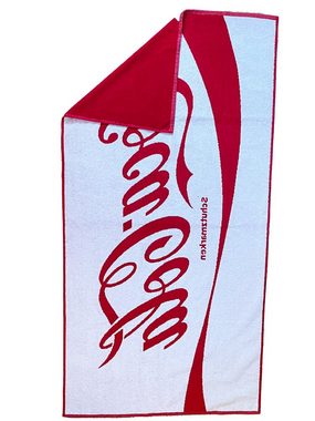 COCA COLA Badetuch Original Coca Cola Strandtuch, 100 % Baumwolle, schnell trocknend, saugfähig, und strapazierfähig