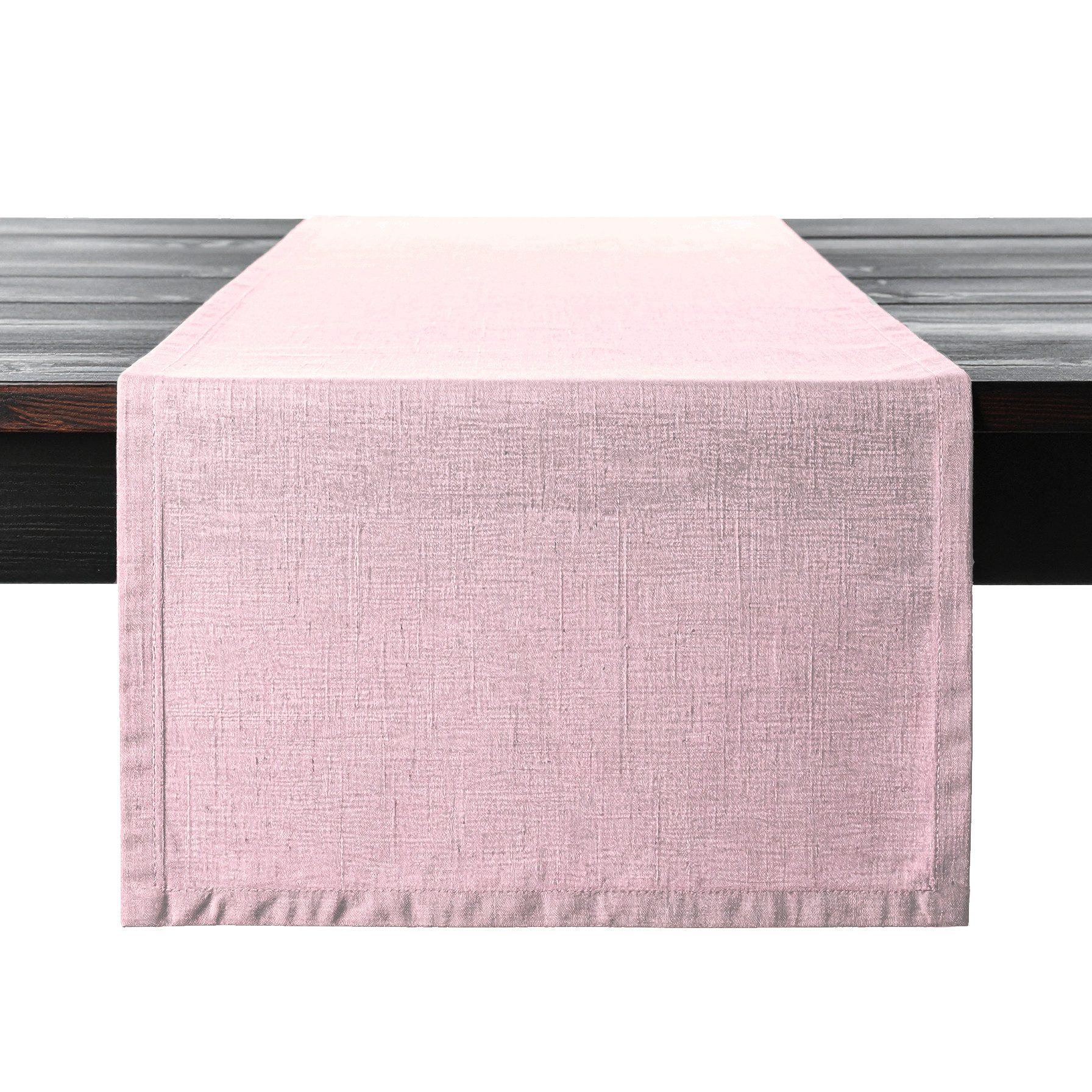 PROFLAX Tischläufer Tischläufer Proflax Leinen rose 50x150 cm, gewebt