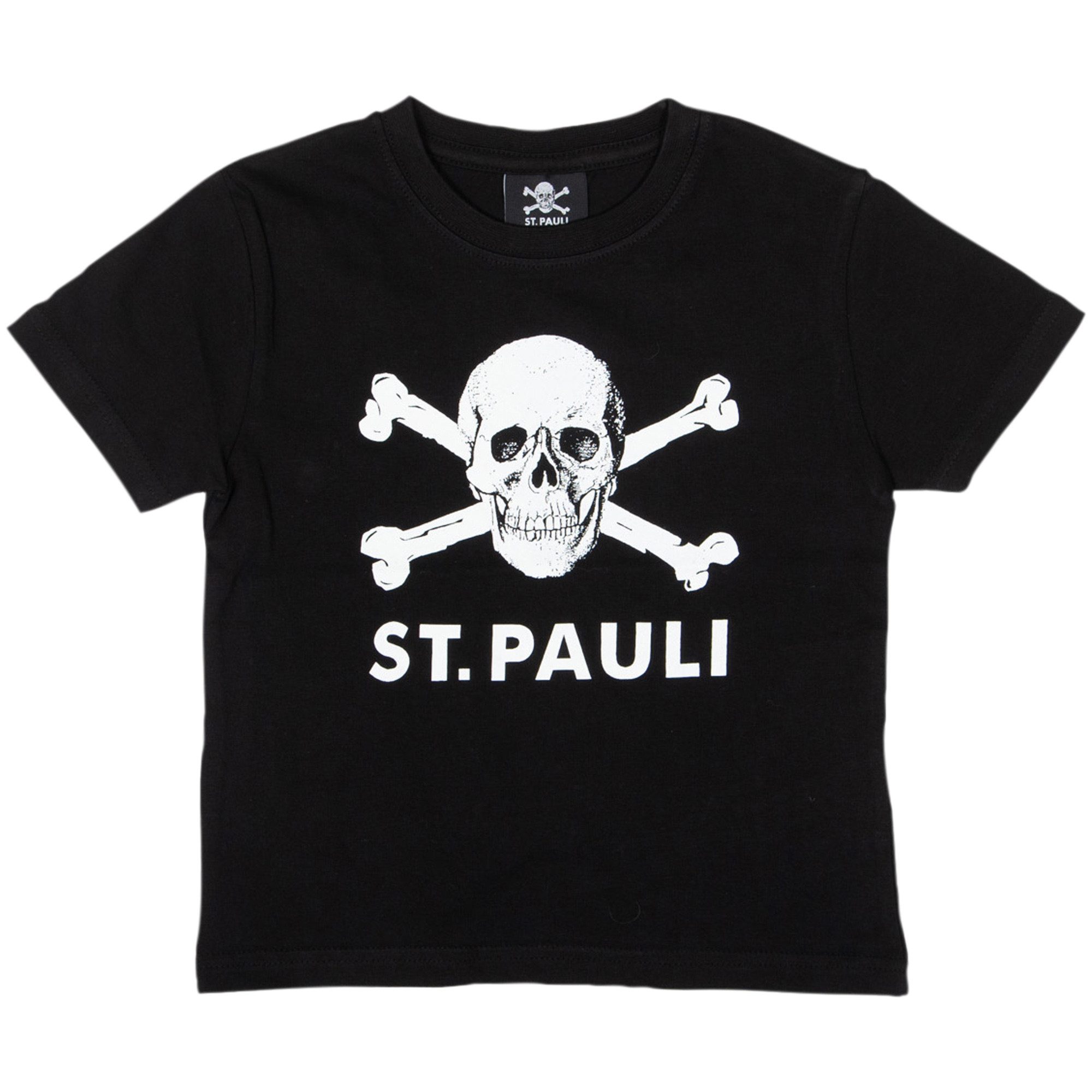 FC St. Pauli Print-Shirt FC St. Pauli - Kinder T-Shirt Totenkopf groß - schwarz
