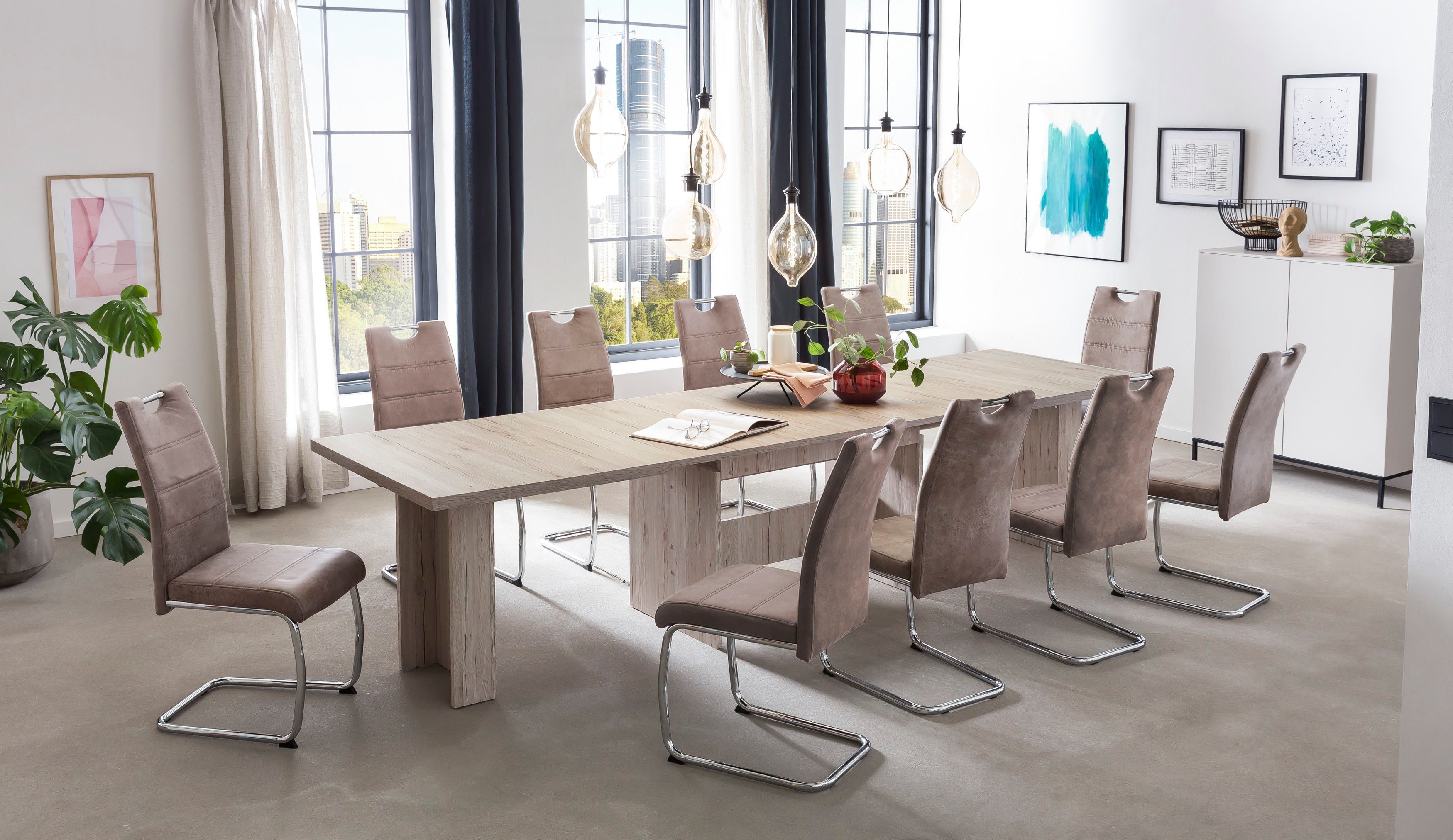 HELA Essgruppe Lia, 11tlg. Sitzgruppe, Extra viel Platz, (Set, 11-tlg., 11t günstig online kaufen