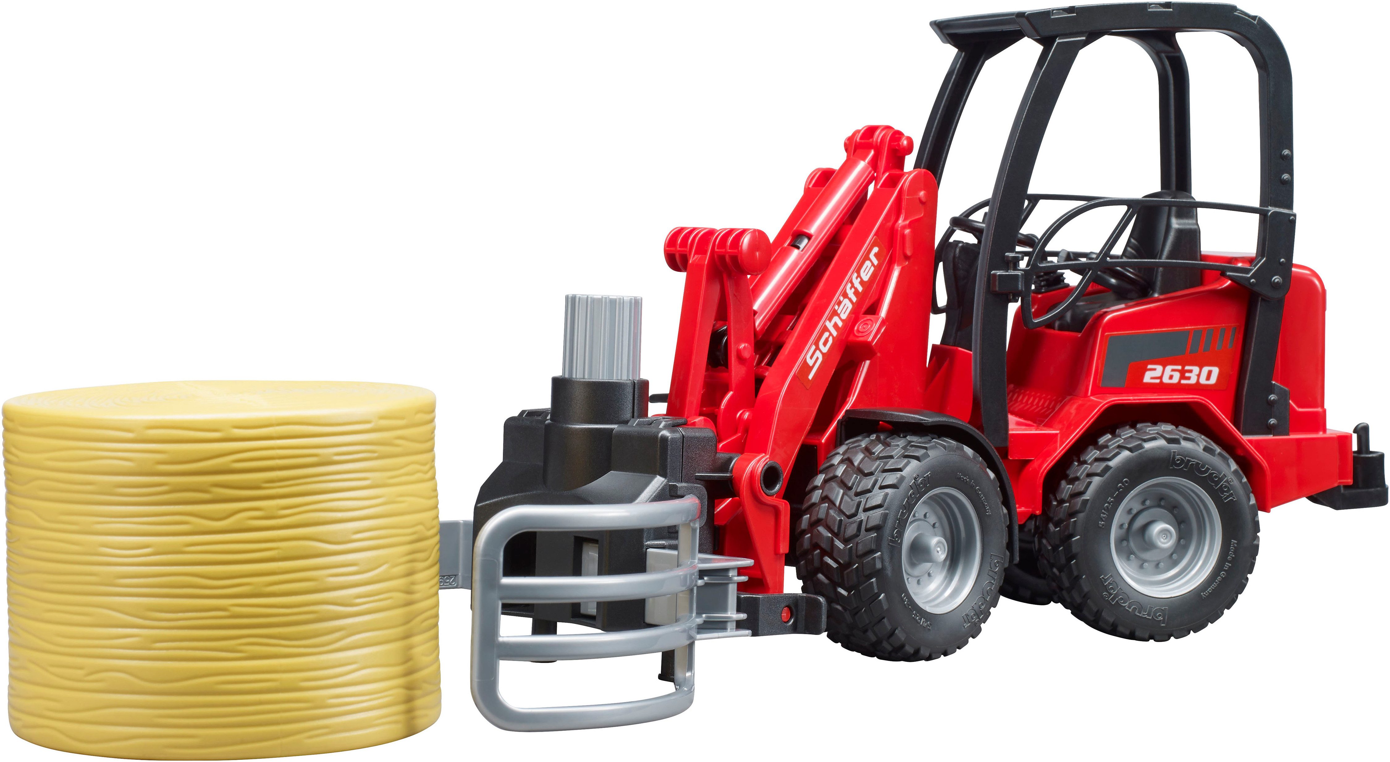 Bruder® Spielzeug-Landmaschine Schäffer Hoflader 2630/Ballengreifzange/Rund günstig online kaufen