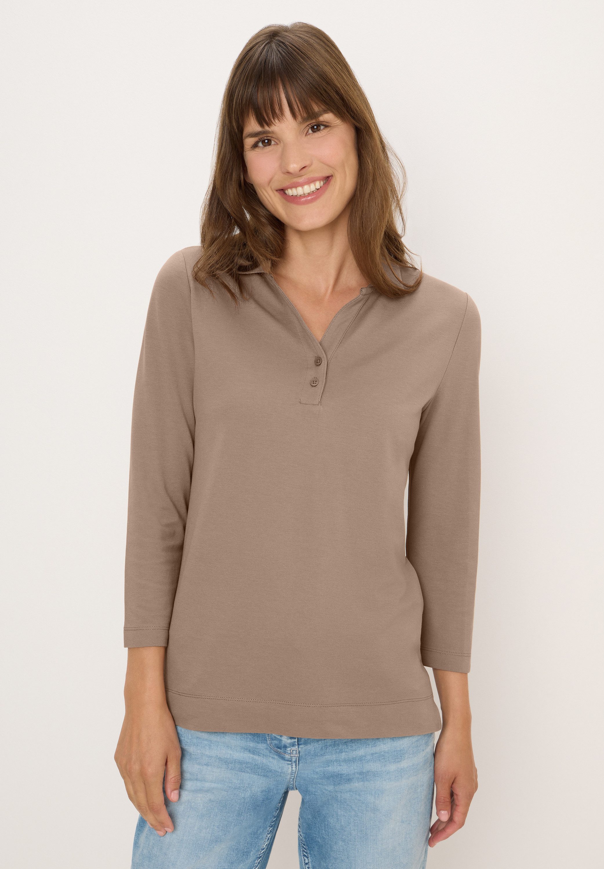 CECIL Poloshirt in Unifarbe günstig online kaufen