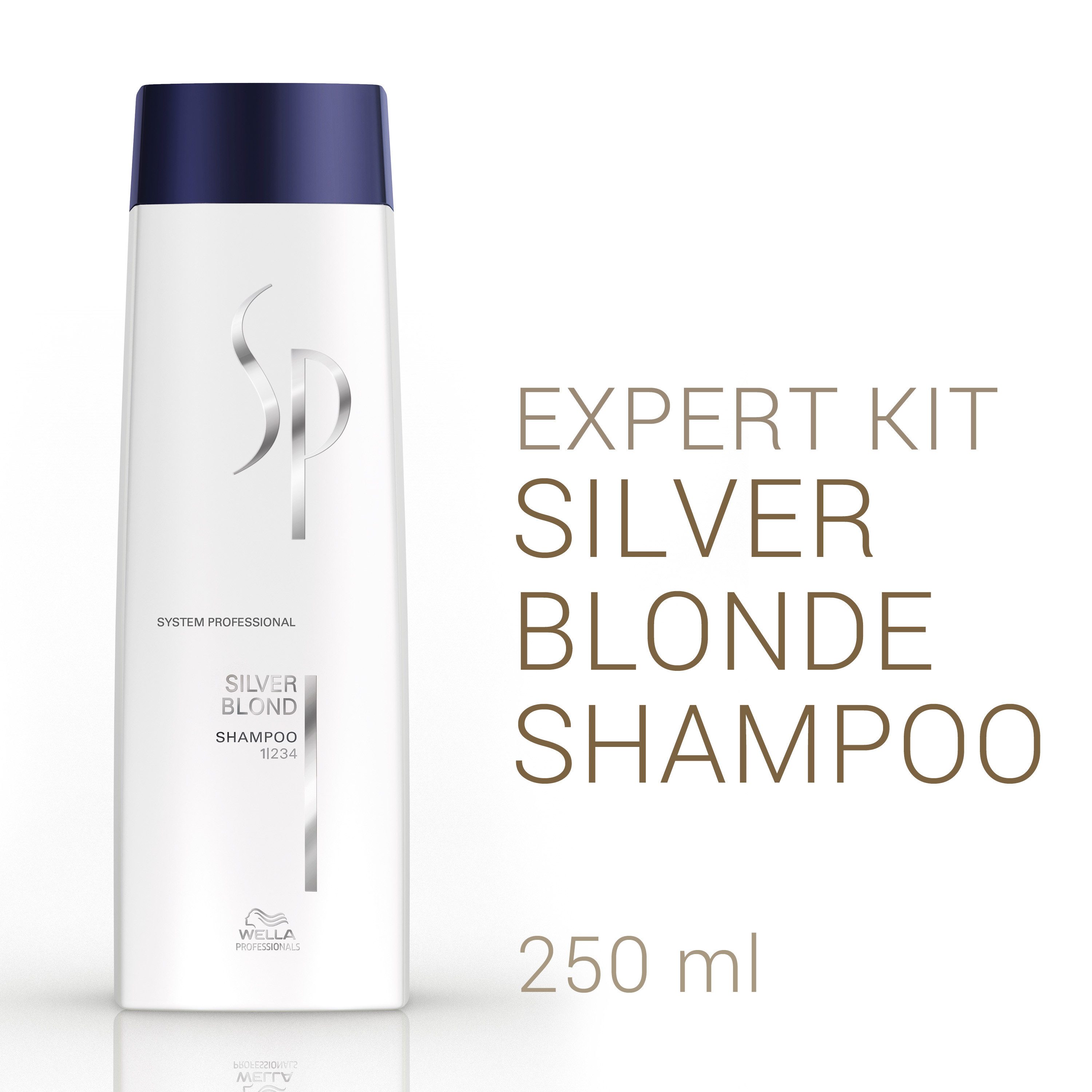 Wella SP Haarshampoo Silver Blond Shampoo, für blondes, aufgehelltes gesträhntes und graues Haar
