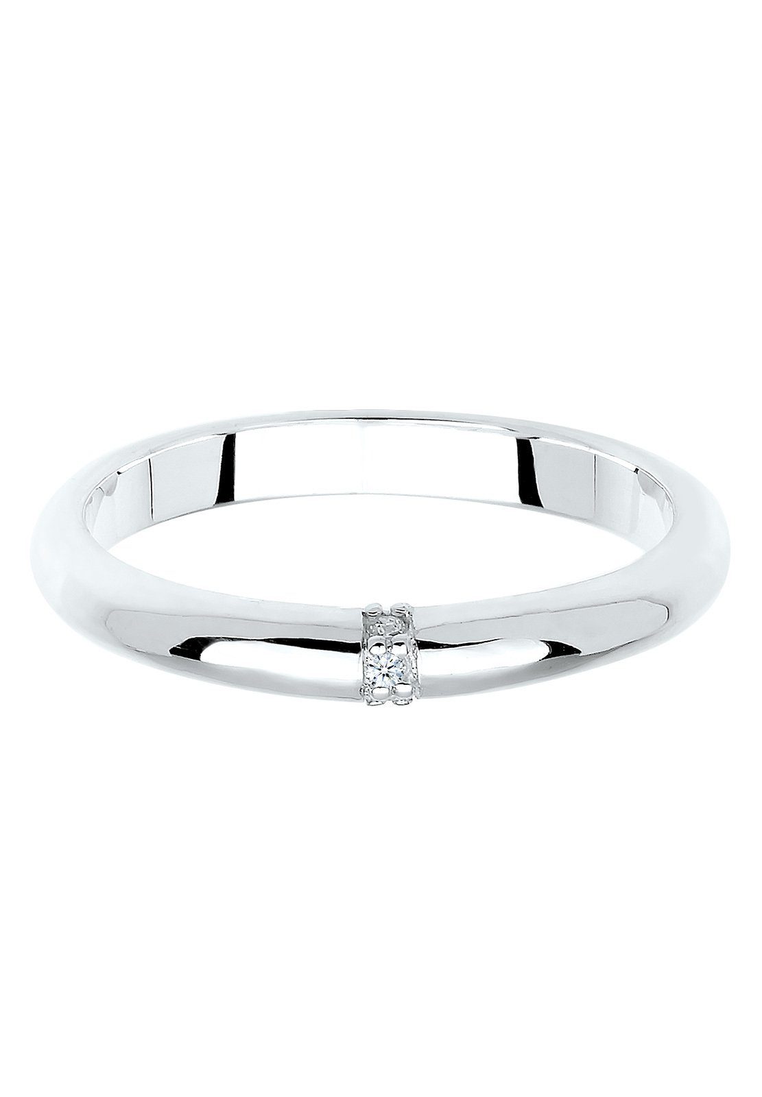 Verlobungsring Verlobung Elli ct. DIAMONDS Klassik Silber Diamant 0.045 925 Weiß