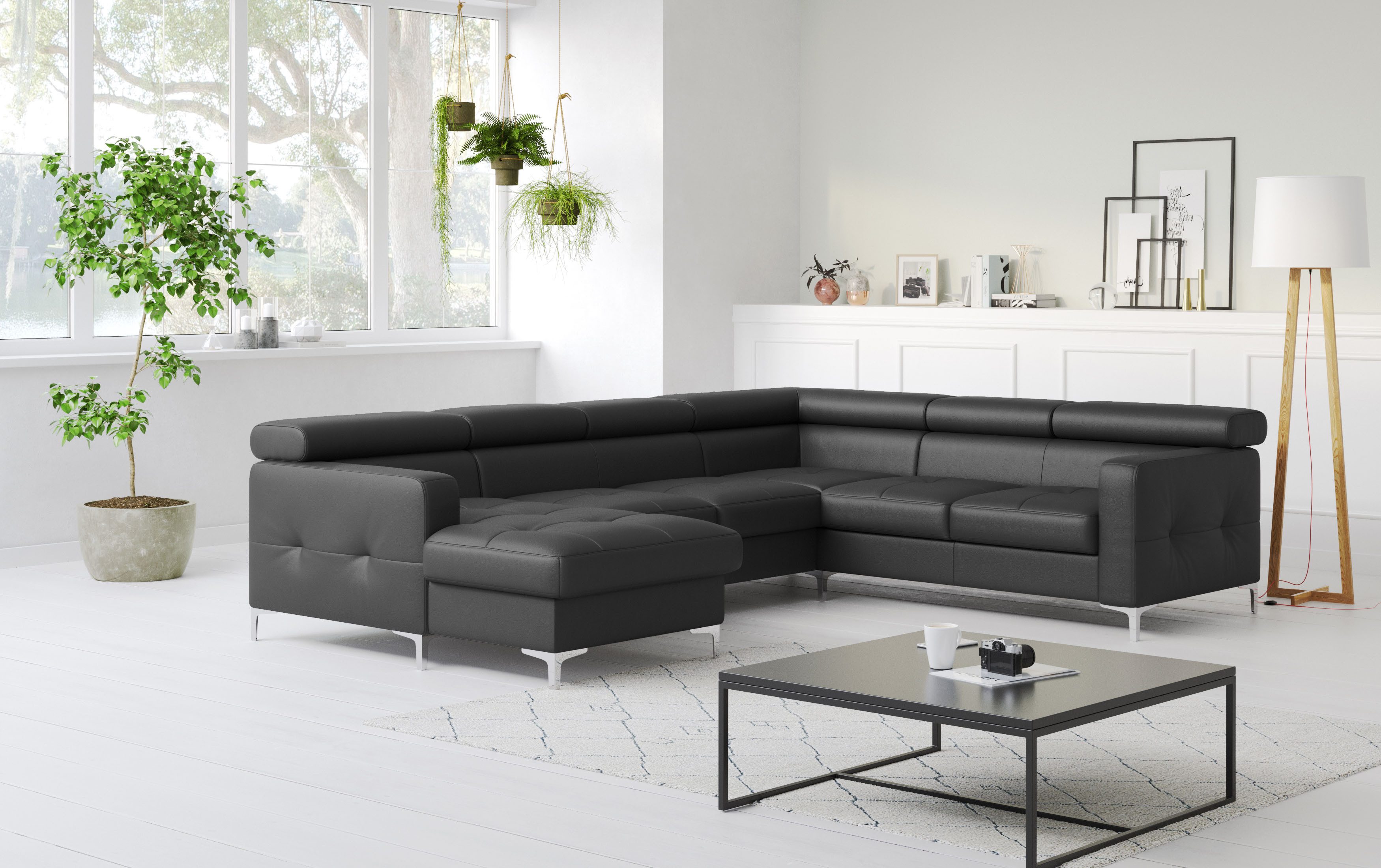 COTTA Wohnlandschaft Sammy U-Form, mit Kopfteilverstellung, günstig online kaufen