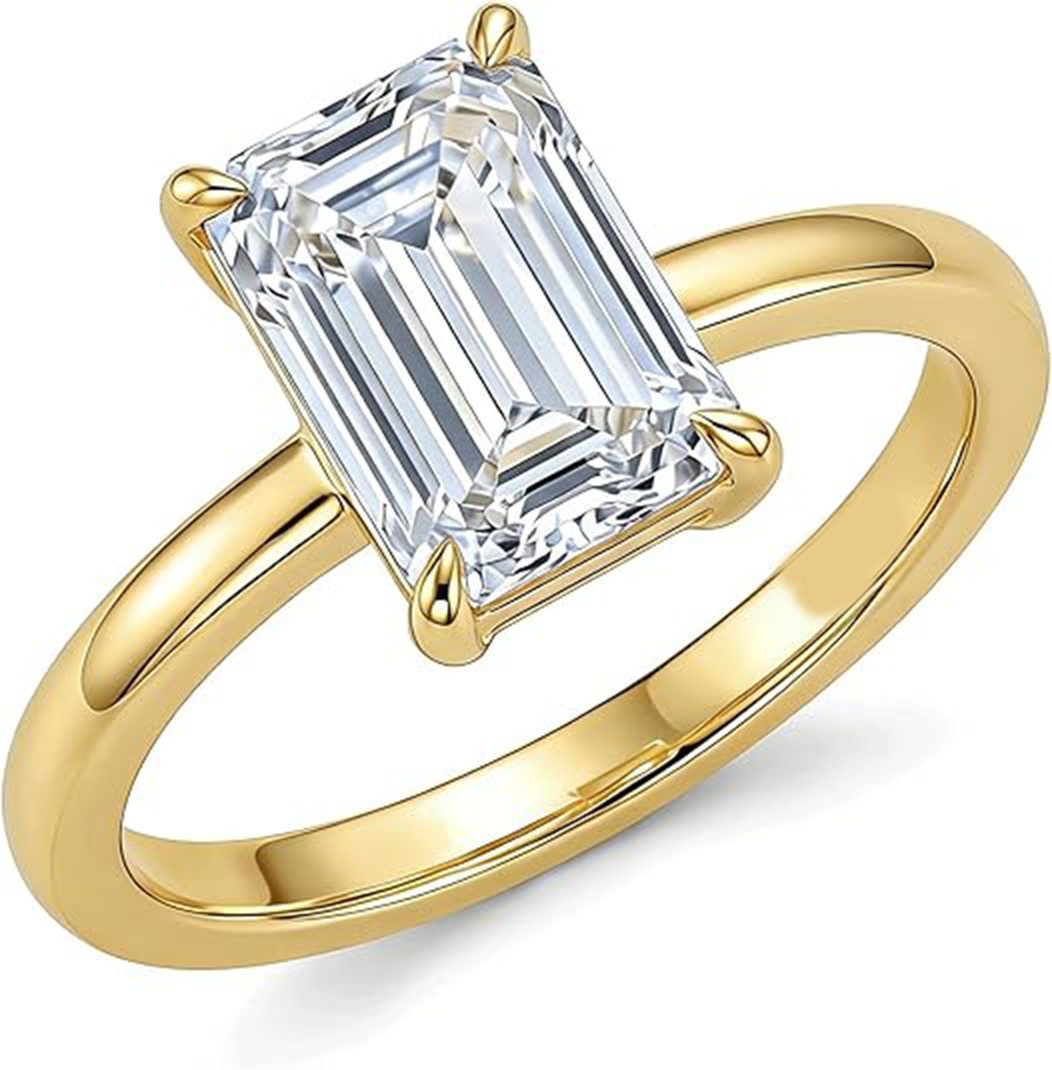 Jumpeak Diamantring 2ct D VS1,lab grown diamant ring,verlobungsring,damen geschenk, 2EX Eheringe,liebes geschenk für sie,geschenk ideen für frau,14K Gold