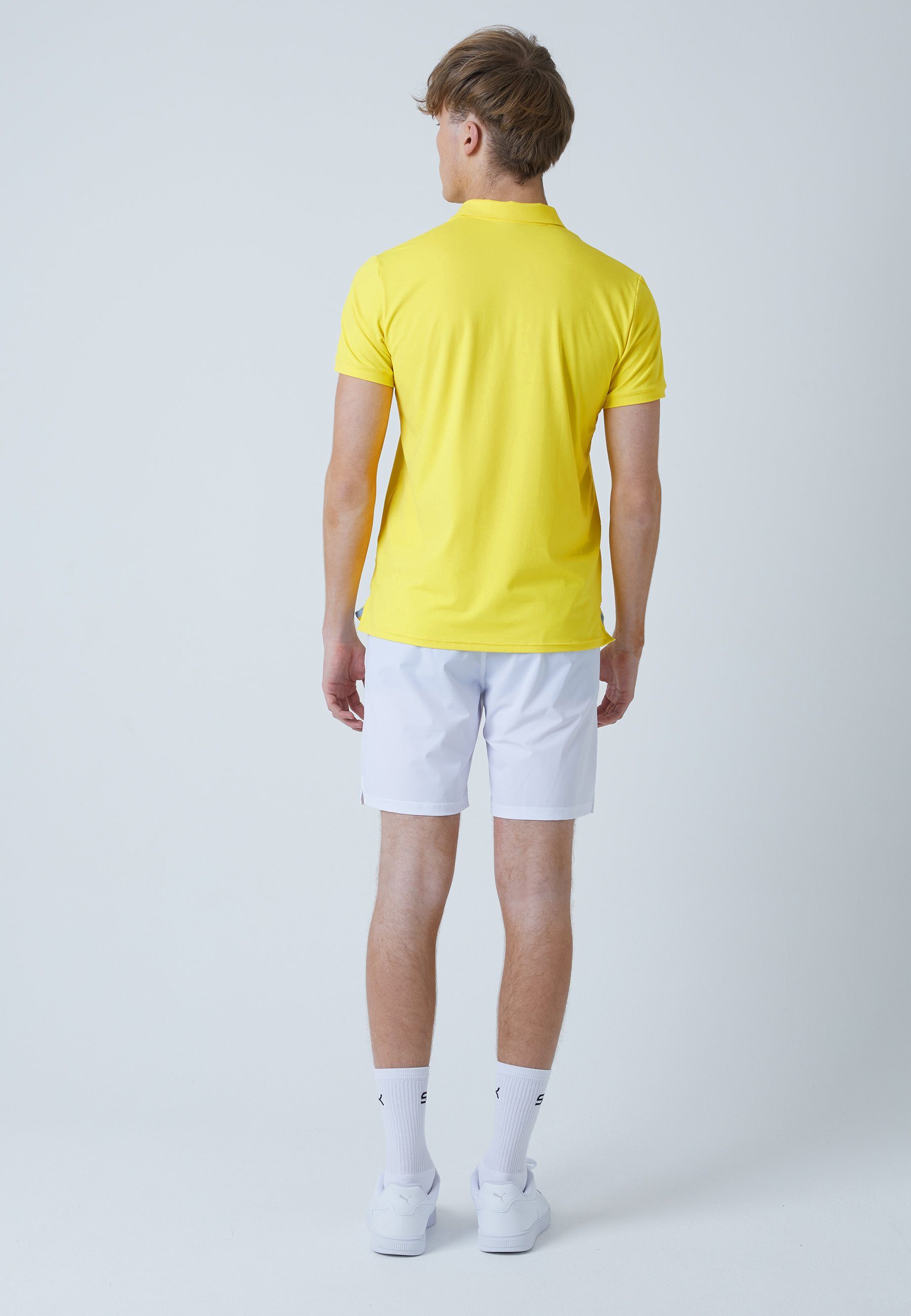 SPORTKIND Funktionsshirt Golf Kurzarm gelb Polo Herren & Jungen Shirt