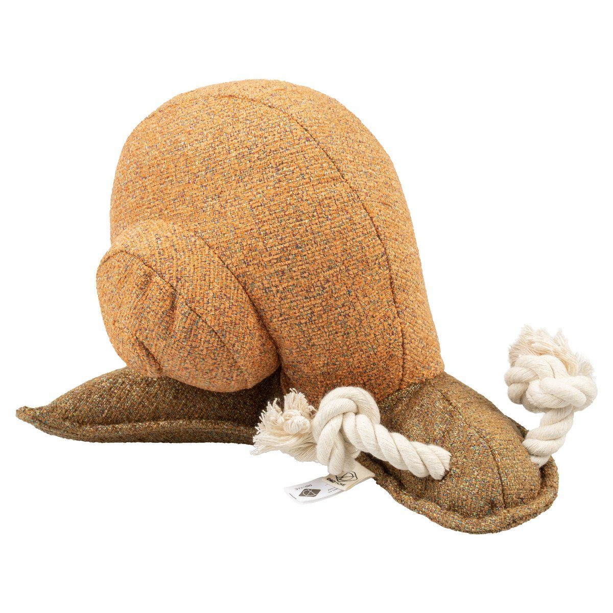 D&D Tierkuscheltier Hundespielzeug Sheldon Chenille mit Quietscher braun