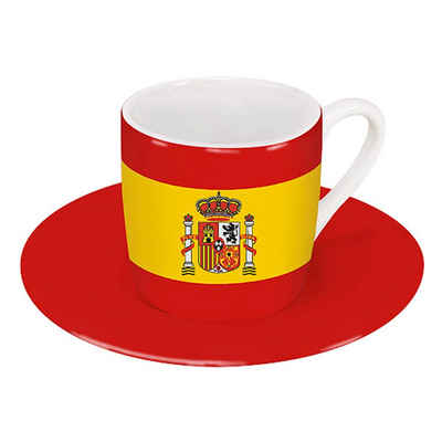 Könitz Marinière Rouge Espresso Espresso Cup Mug Saucer White Red 85 ML 