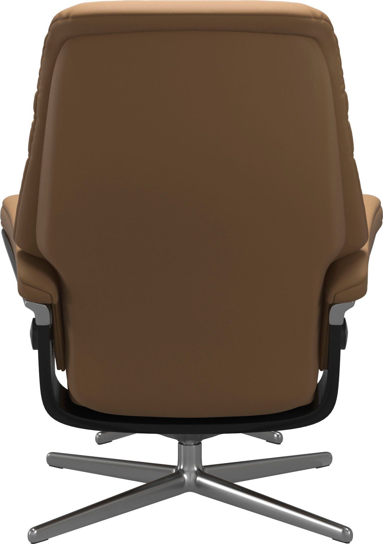 Stressless® Relaxsessel Sunrise (Set, Relaxsessel mit Hocker), mit Hocker, mit Cross Base, Größe S, M & L, Holzakzent Schwarz