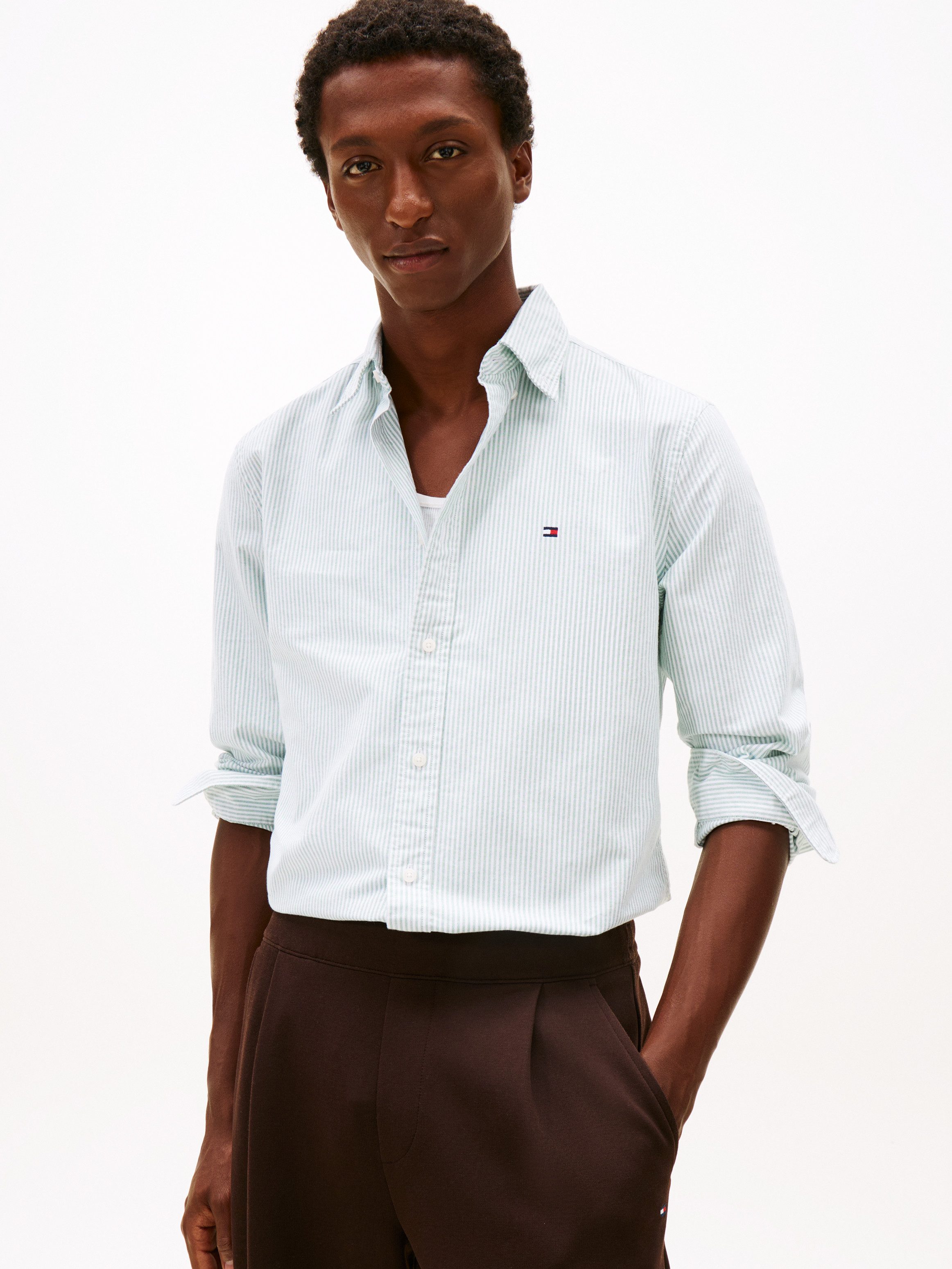 Tommy Hilfiger Langarmhemd HERITAGE OXFORD STRIPE Regular Fit SHIRT