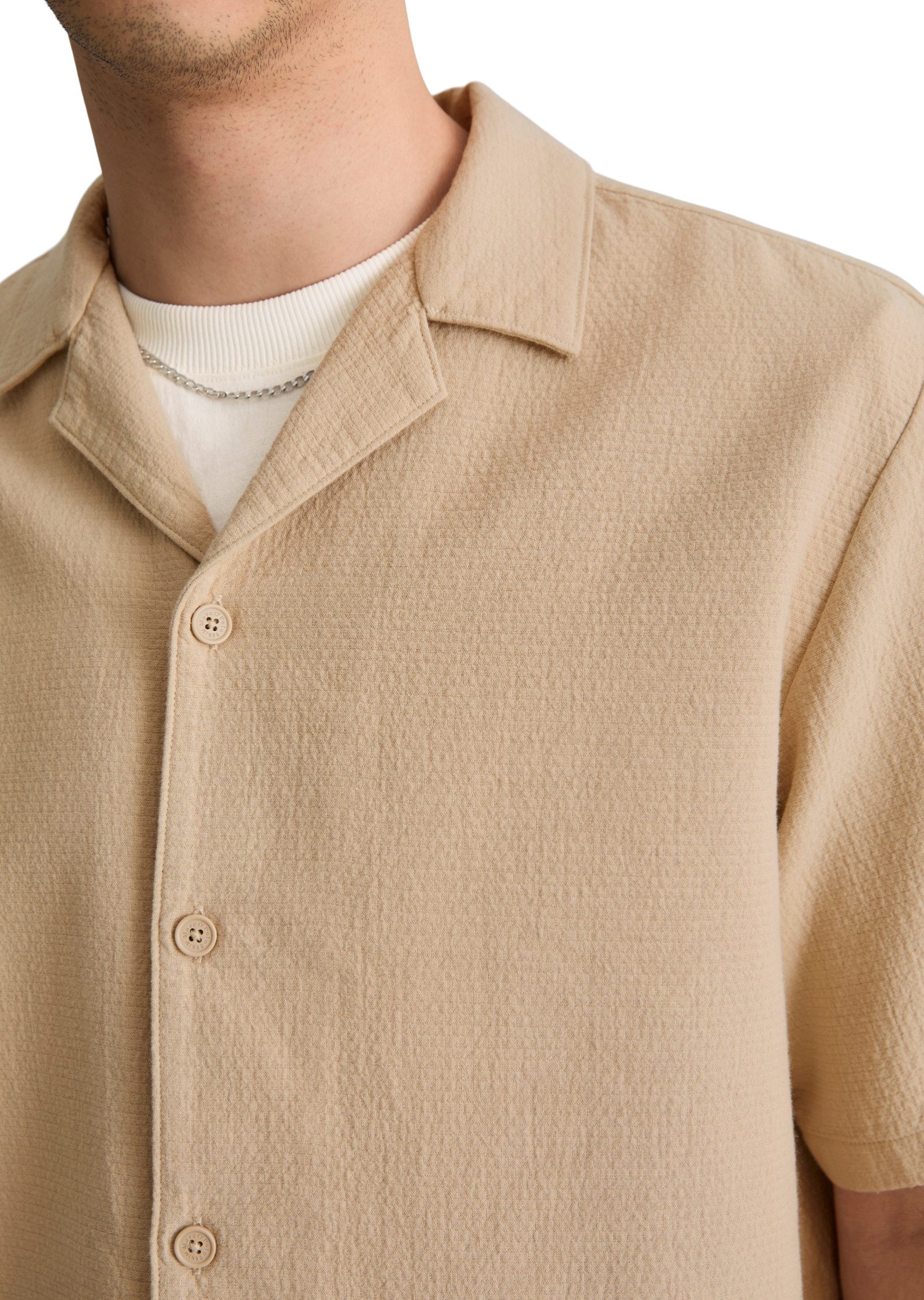 Marc O'Polo DENIM Kurzarmhemd regular aus doppellagigem Bio-Baumwoll-Twill – Bild 3 von 5