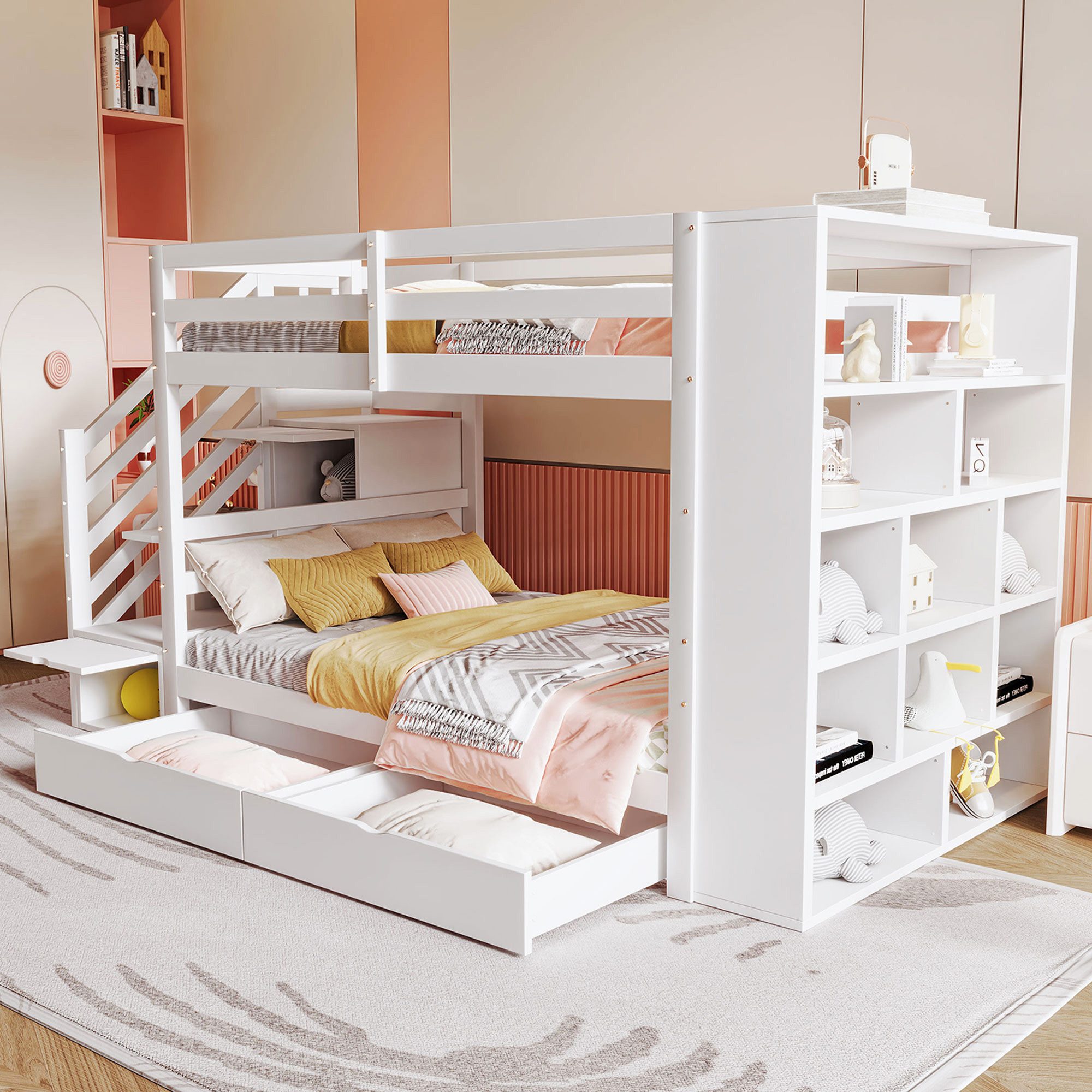 Merax Etagenbett 90x200cm mit Schließfächern und günstig online kaufen