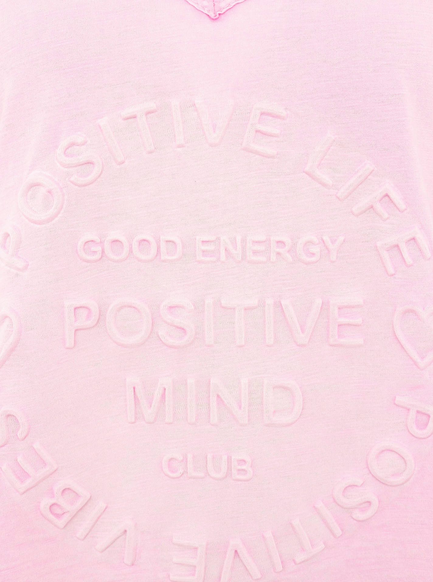 Zwillingsherz T-Shirt Damen T-Shirt Positive Mind in verschiedenen Farben Aufdruck Positive Mind