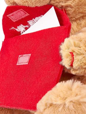BRUBAKER Kuscheltier Teddybär mit Umschlag (1-St), kleiner Teddy Bär mit Brief, Stofftier Plüschtier mit Liebesbotschaft Briefumschlag