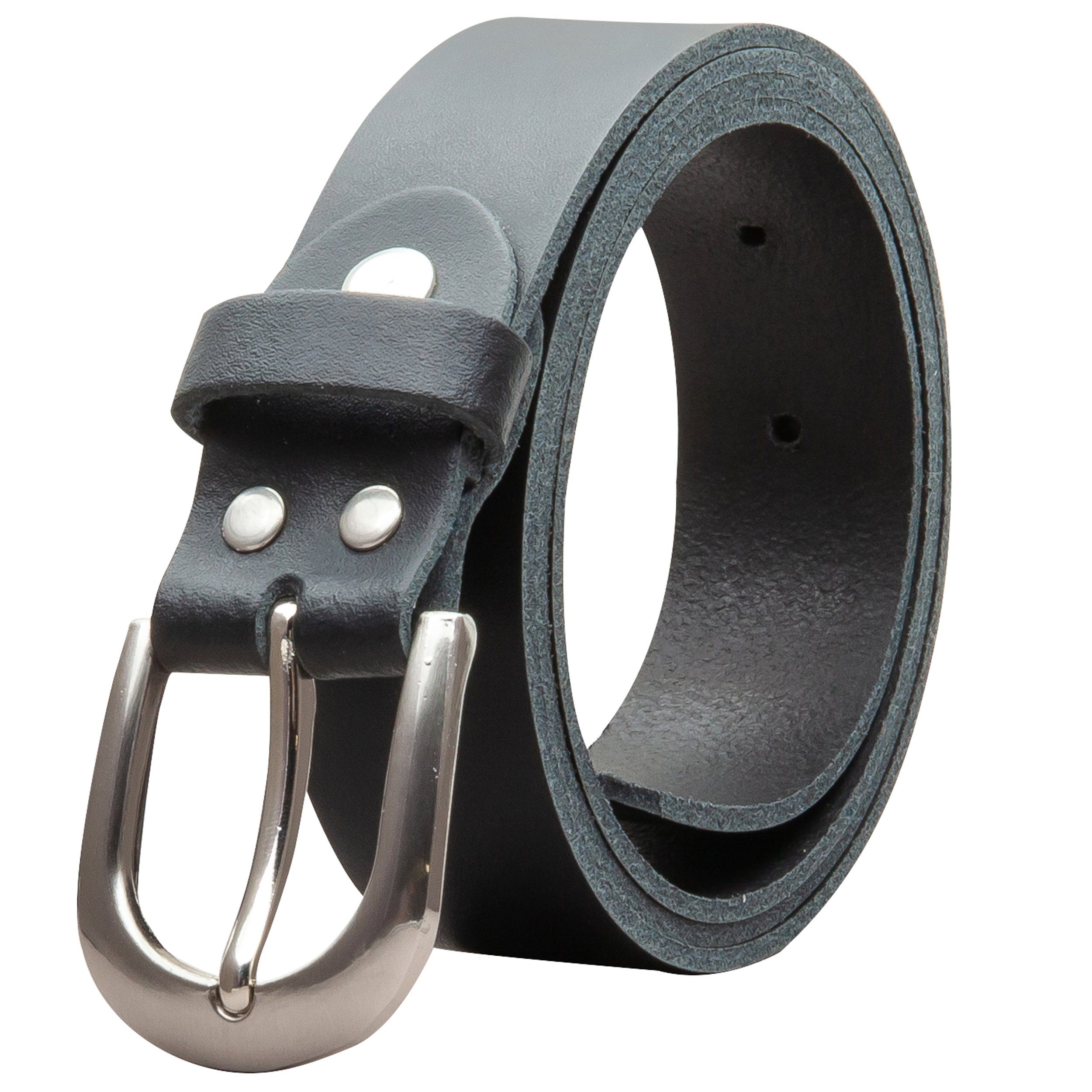 COLOGNEBELT Ledergürtel OM38-SL-Schwarz MADE IN GERMANY, Schwarz Kürzbar, 1 günstig online kaufen