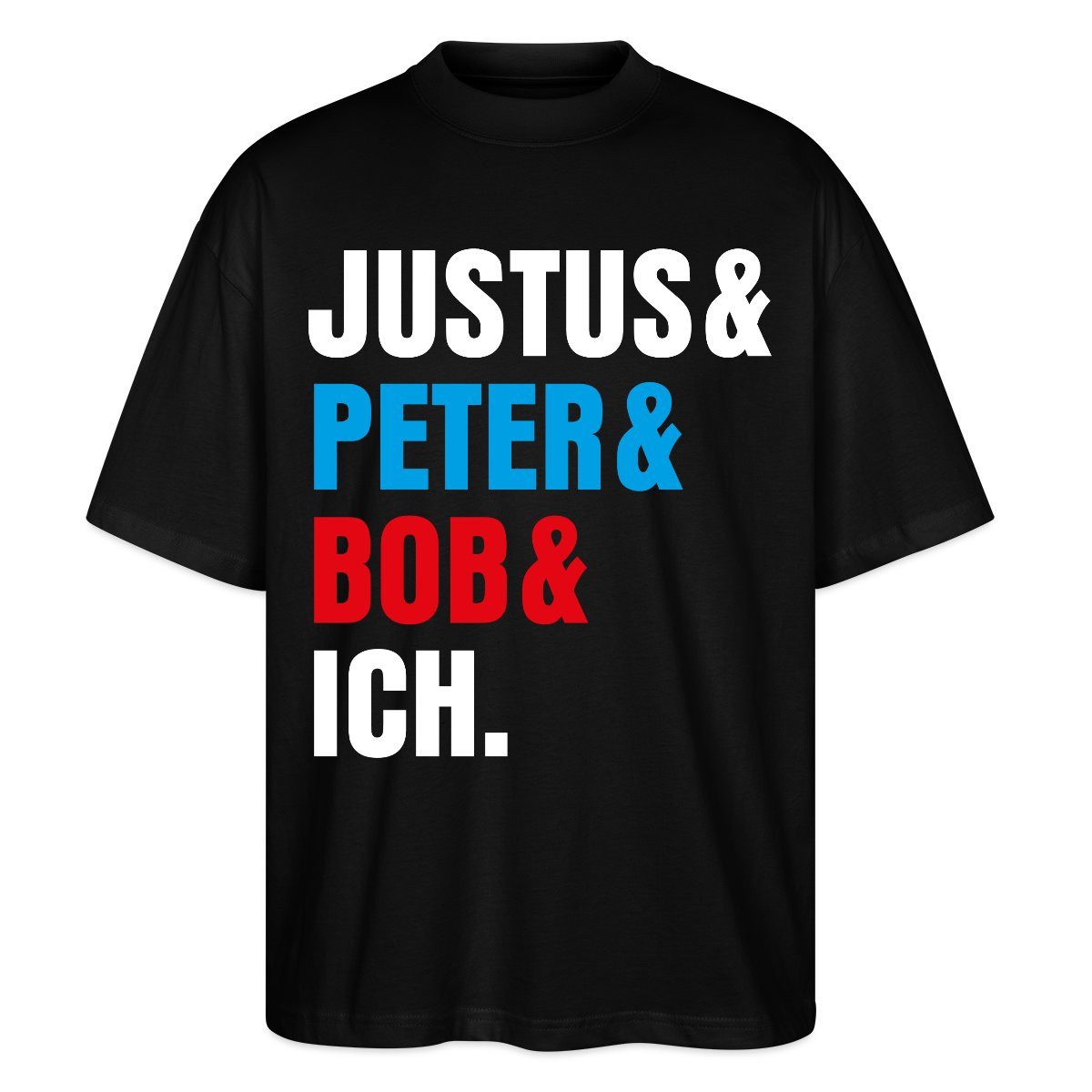 T-Shirt Die Drei ??? Justus& Peter& Bob& Ich Oversize Unisex T-Shirt