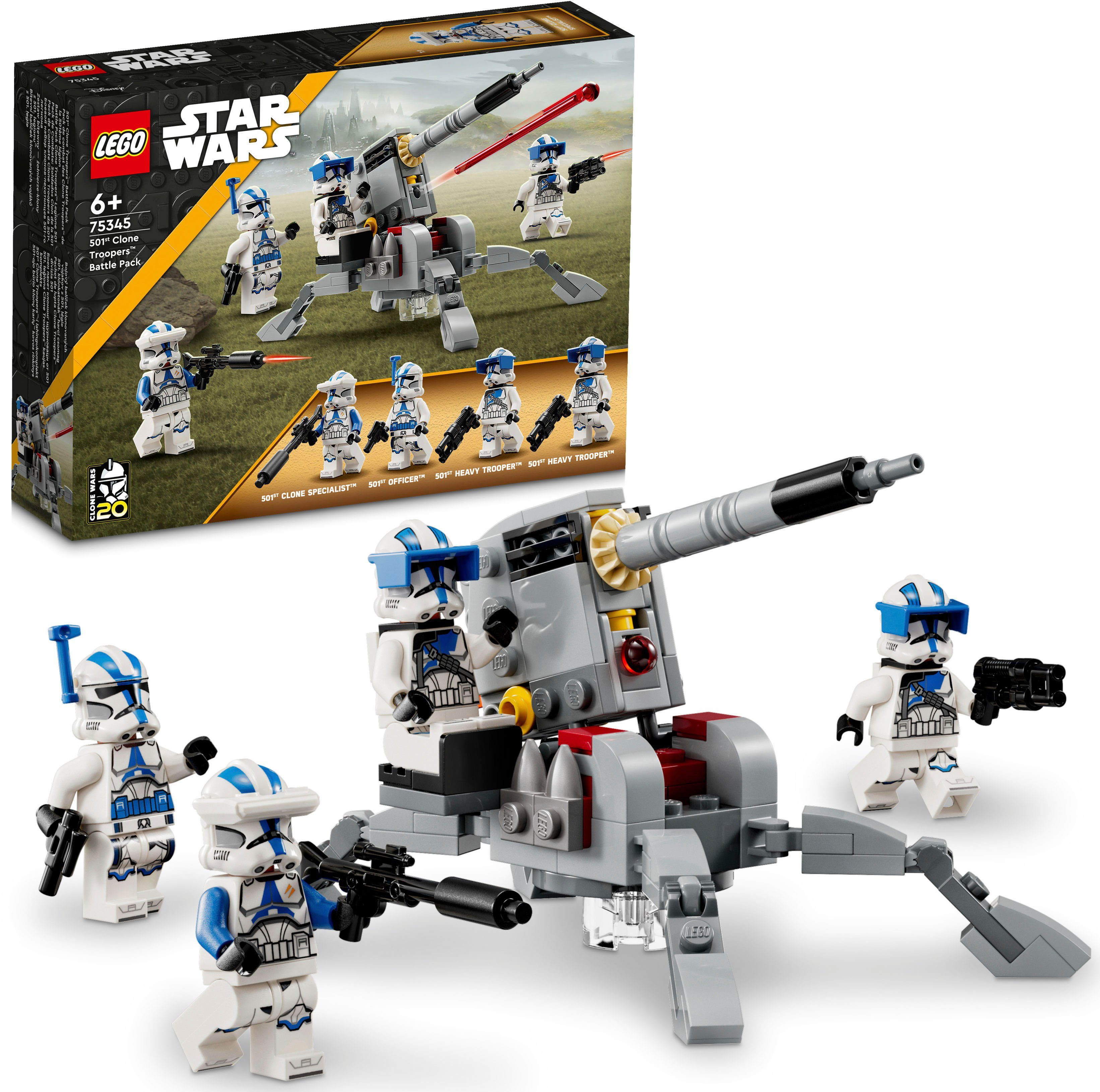 LEGO® Konstruktionsspielsteine 501st Clone Troopers™ Battle Pack (75345), LEGO® Star Wars™, Made in Europe