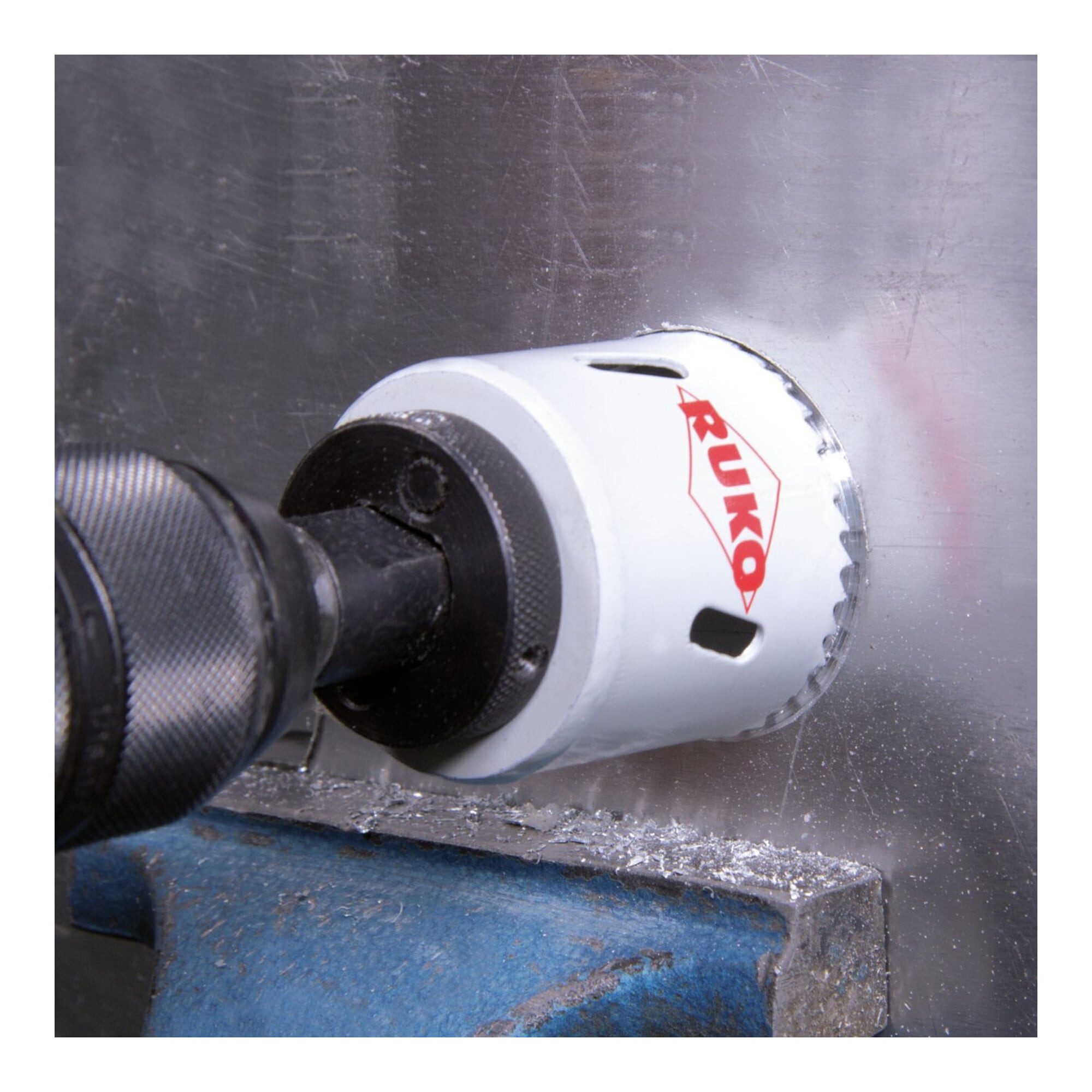 Ruko Lochsäge RUKO HSS Co 8 Bimetall-Lochsäge, mit Feinverzahnung Durchmesser 55 mm