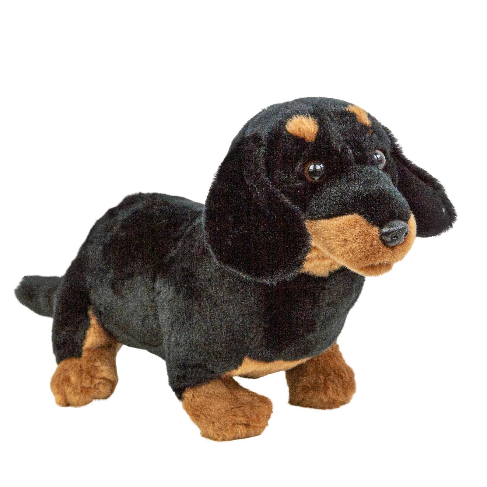 Teddys Rothenburg Kuscheltier Hund Dackel 30 cm schwarz/braun Plüschdackel günstig online kaufen
