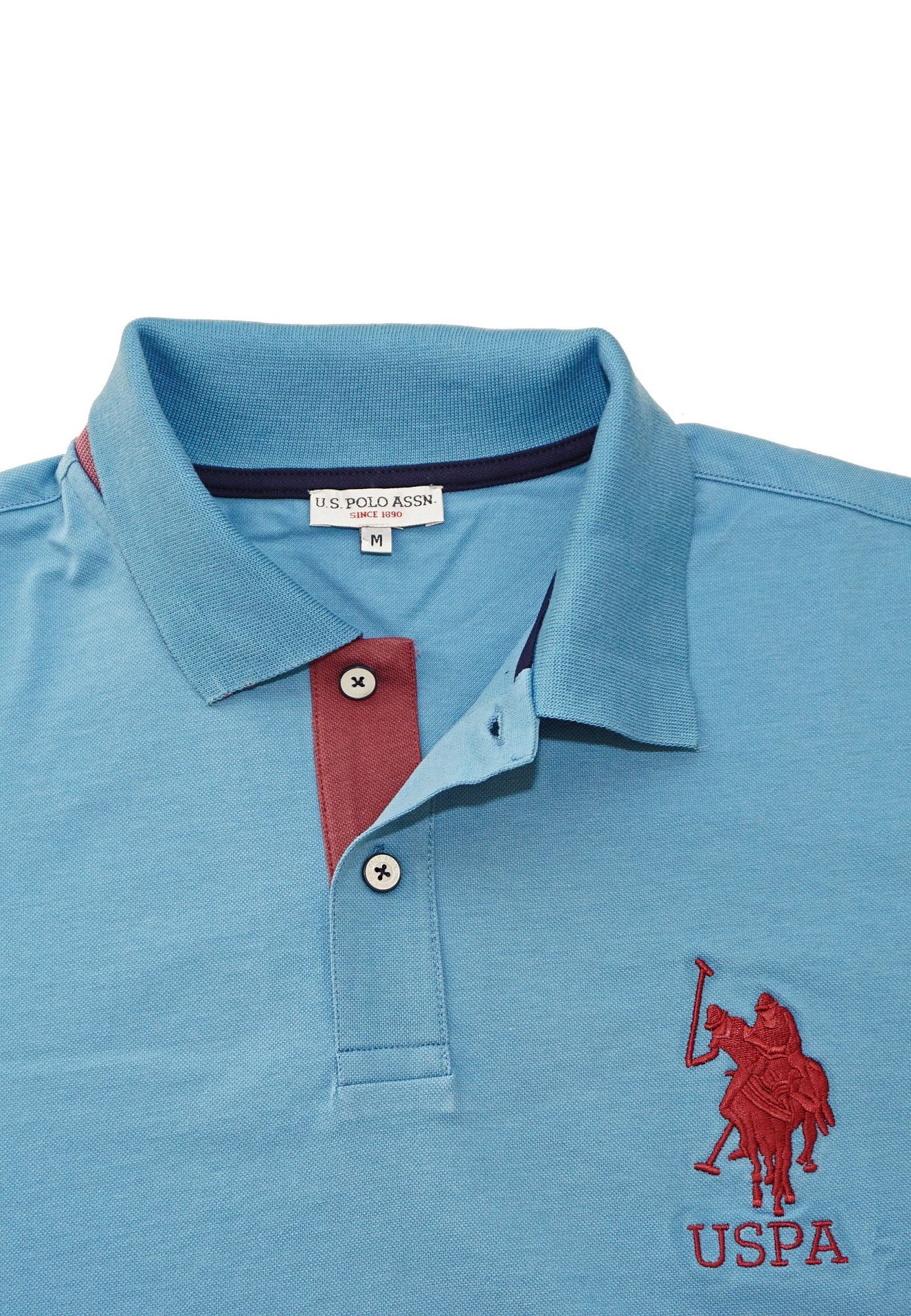U.S. Polo Assn Poloshirt Shirt Polohemd Poloshirt Kory hellblau