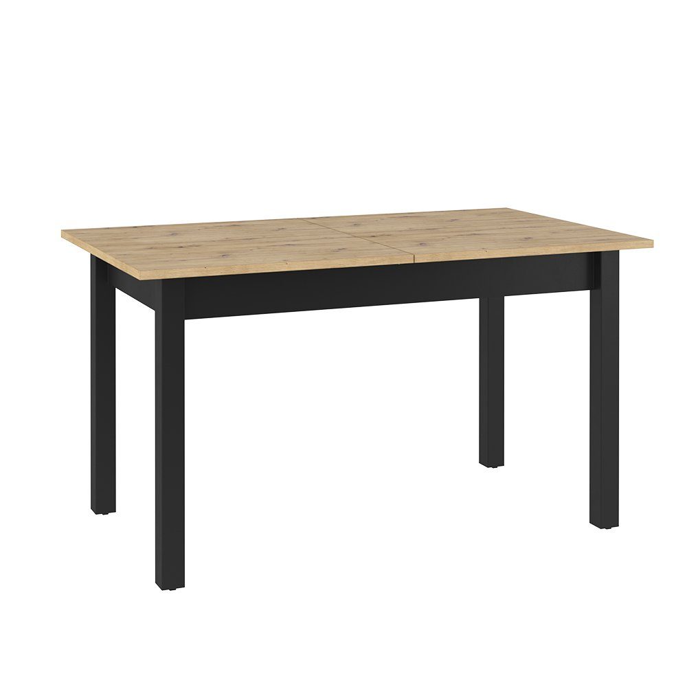 Compleo Esstisch LIMA ausziehbare TIsch 140 - 186 cm, rechteckig Tisch, Loft stil