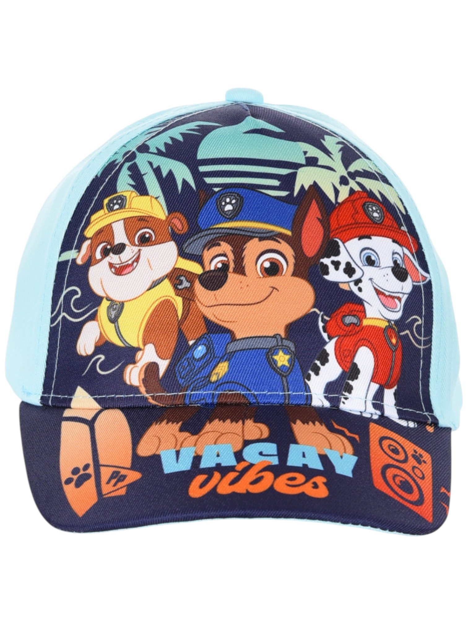 PAW PATROL Baseball Cap Chase, Marshall & Rubble Jungen Sommerkappe Größe 52-54 cm