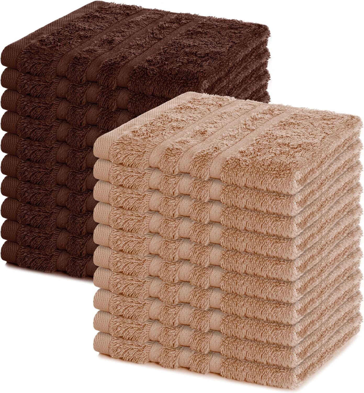 Lavea Seiftuch 30 x 30 cm, 20er Set Seiftücher, Elena Frottierserie, Gästehandtücher, (Set, 20-St), kleine Waschlappen, weich & saugstark, pflegeleicht