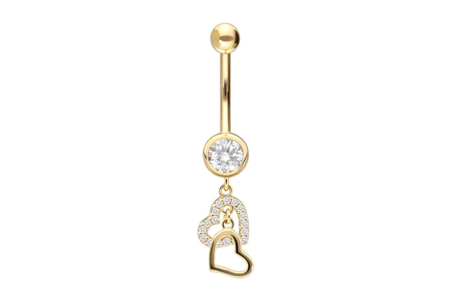 PIERCINGLINE Bauchnabelpiercing 18 Karat Gold Bananabell günstig online kaufen