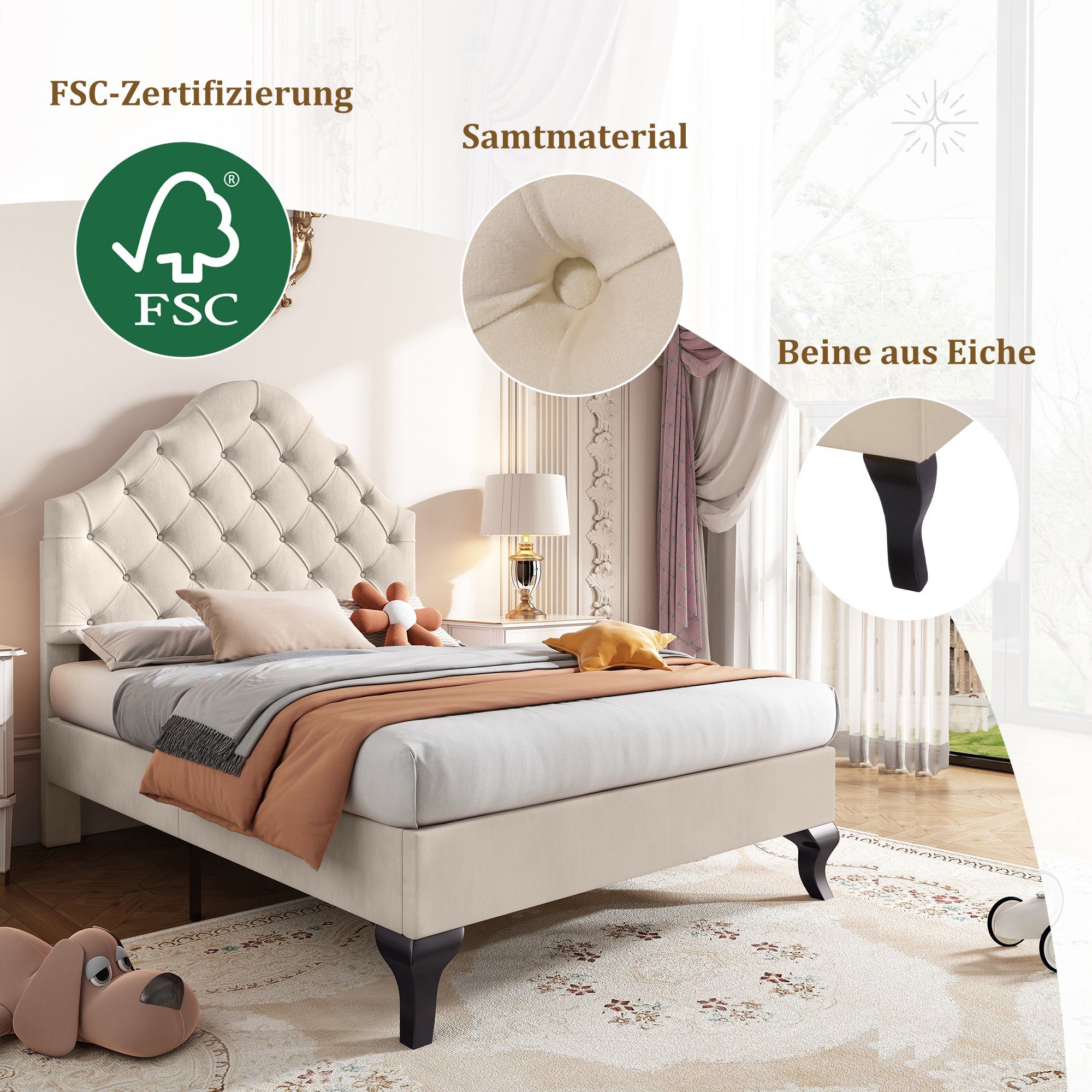HAUSS SPOLE Polsterbett Polsterbett Einzelbett Funktionsbett günstig online kaufen