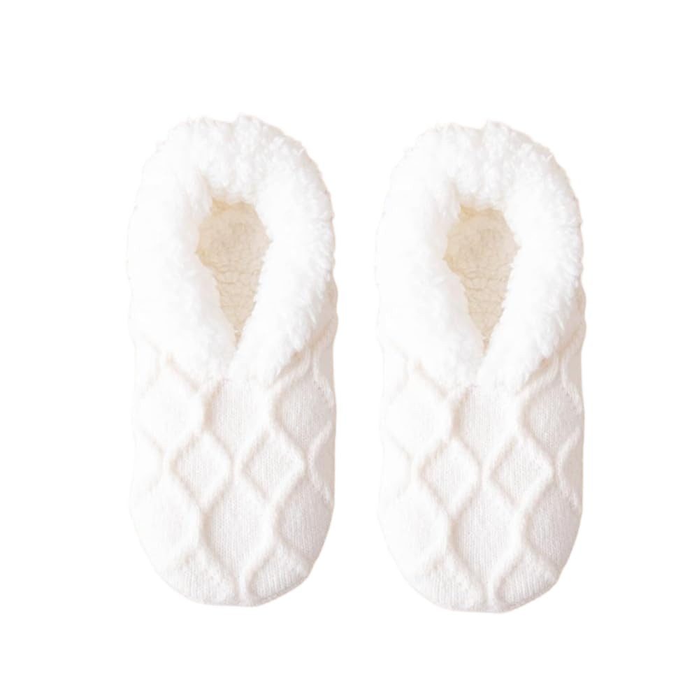 Coonoor Haussocken Warme Damen Haussocken – Flauschige Winter Slipper Socken (1-Paar) Kuschelig, weich gefüttert, Einheitsgröße