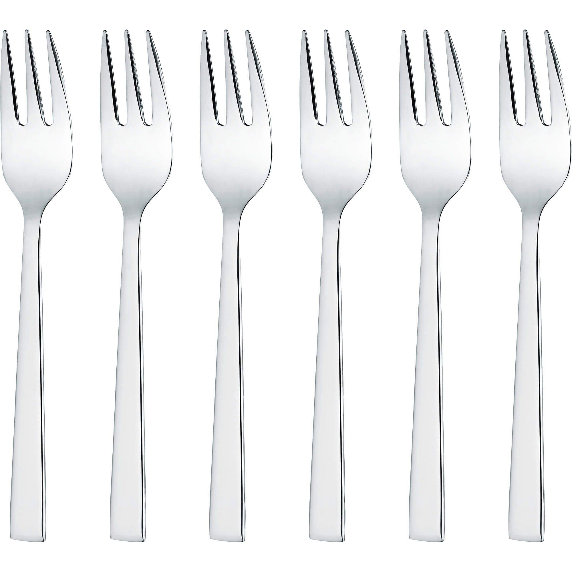 GRÄWE Bratpfanne GRÄWE Kuchengabeln 6 Stück aus 18/10 Edelstahl, Serie KOPENHAGEN