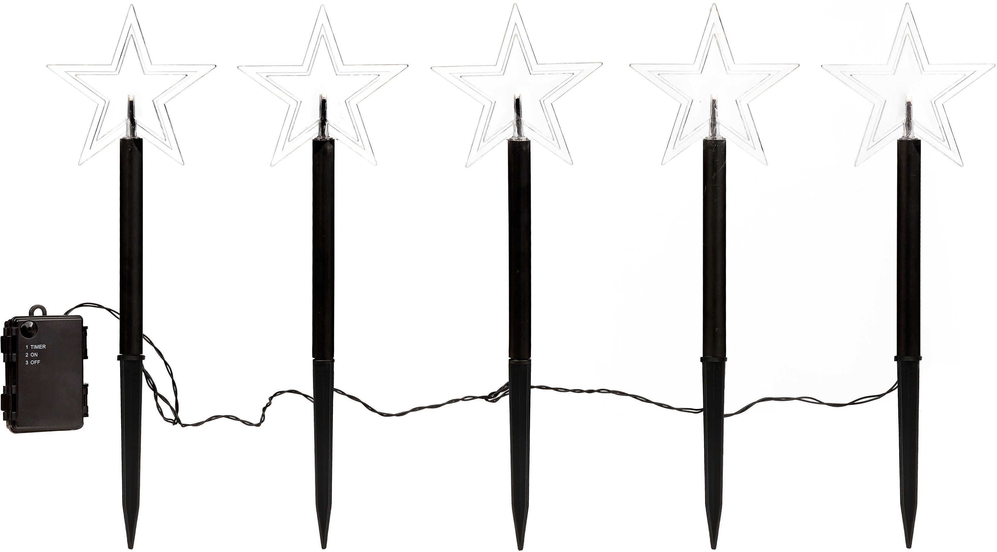IC Winterworld LED Stern Weihnachtsstern, Weihnachtsdeko, Gartenstecker mit günstig online kaufen