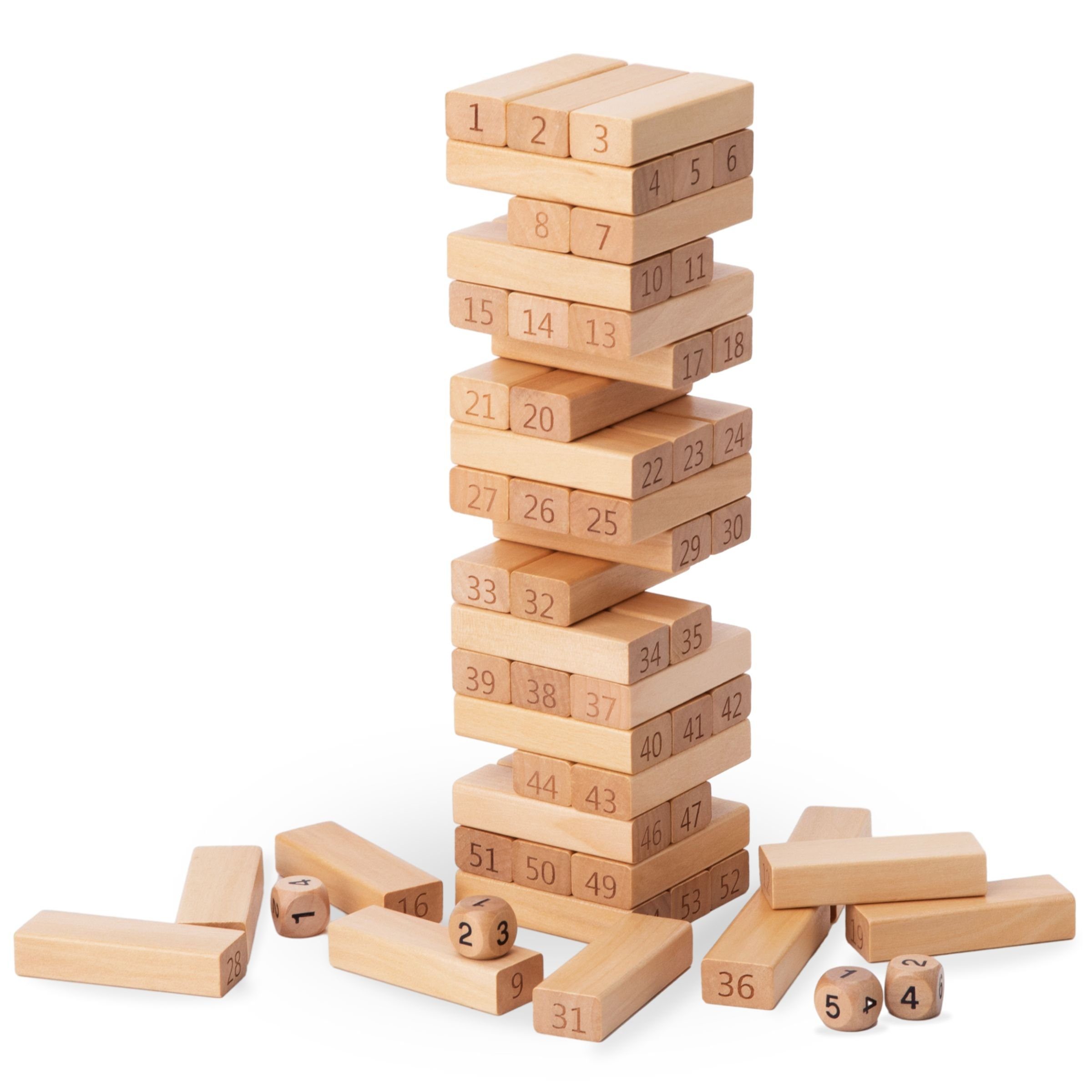 Puzzle-Sortierschale - Zahlen Mamabrum - Holz-Arcade-Spiel Tower Klötze