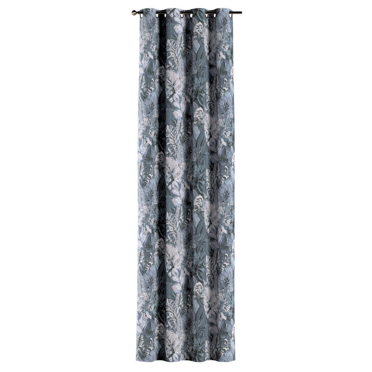 Vorhang Ösenschal 130x100 cm, Dekoria Abigail, blau-grau