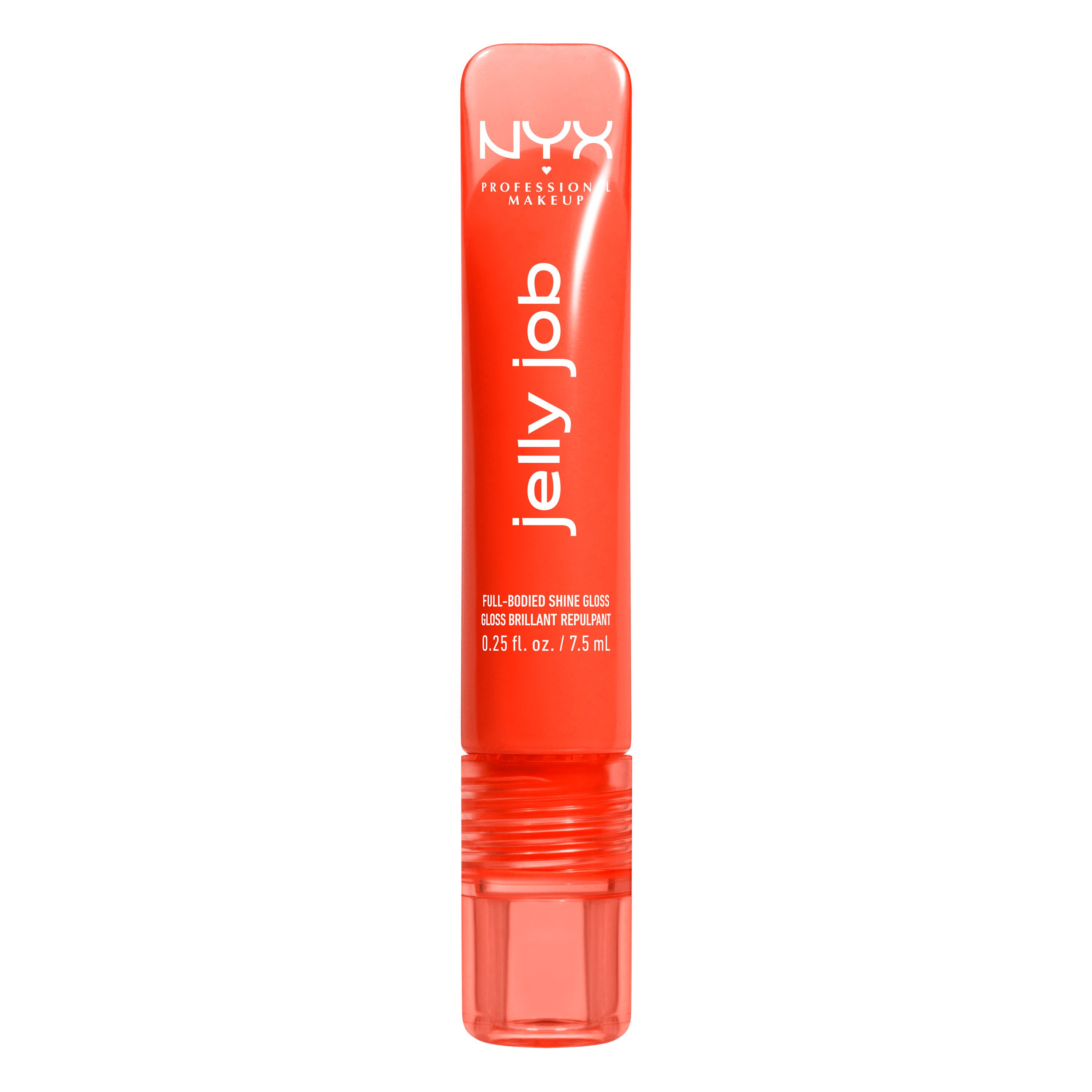 NYX PROFESSIONAL MAKEUP Lipgloss JELLY JOB FULL BODIED SHINE GLOSS, no Filler -pflegender Gloss für optisch vollere Lippen