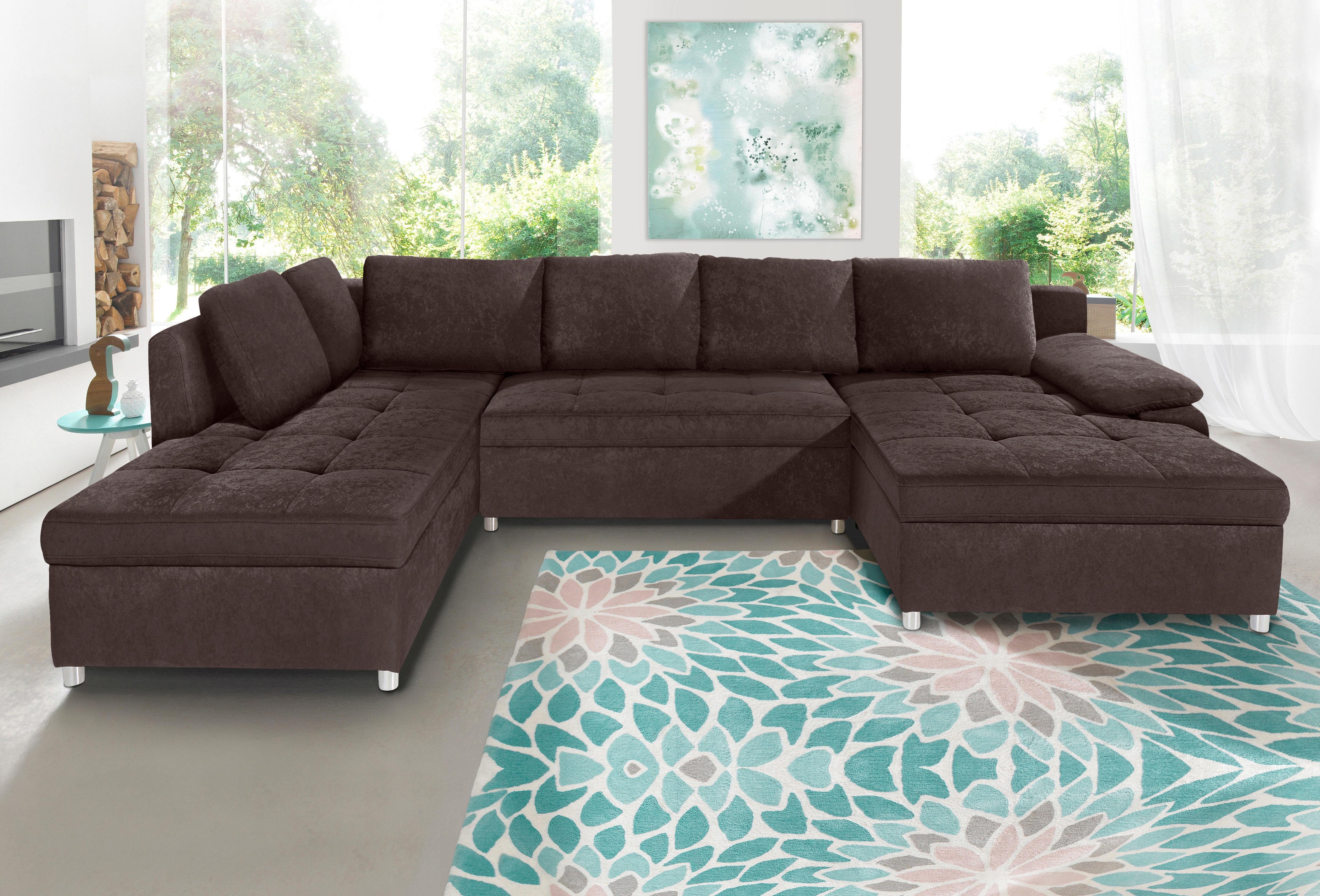 sit&more Wohnlandschaft "Labene U-Form" wahlweise mit Bettfunktion und Bett günstig online kaufen