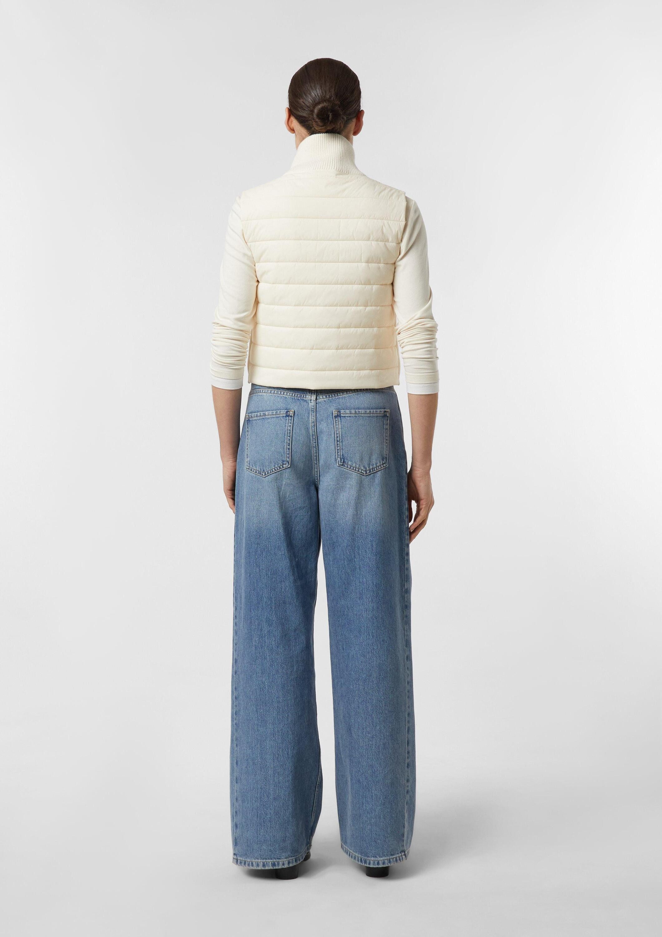 comma Funktionsweste Strickjacke Verkürzte Strick-Weste aus Fabricmix